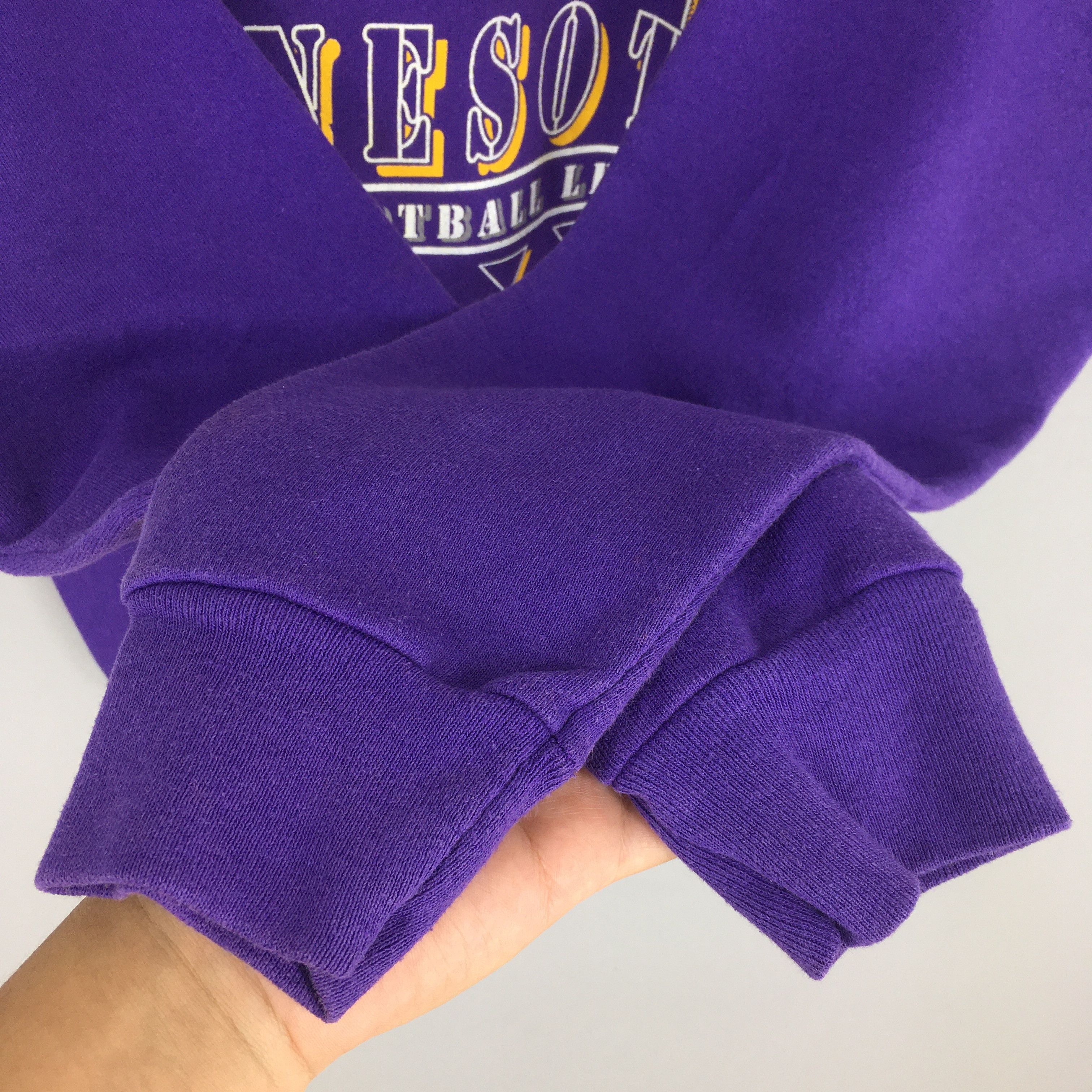 NFL 90s Minnesota Vikings NFL Rugby Purple Sweatshirt Large Size US L / EU 52-54 / 3 - 4 Thumbnail