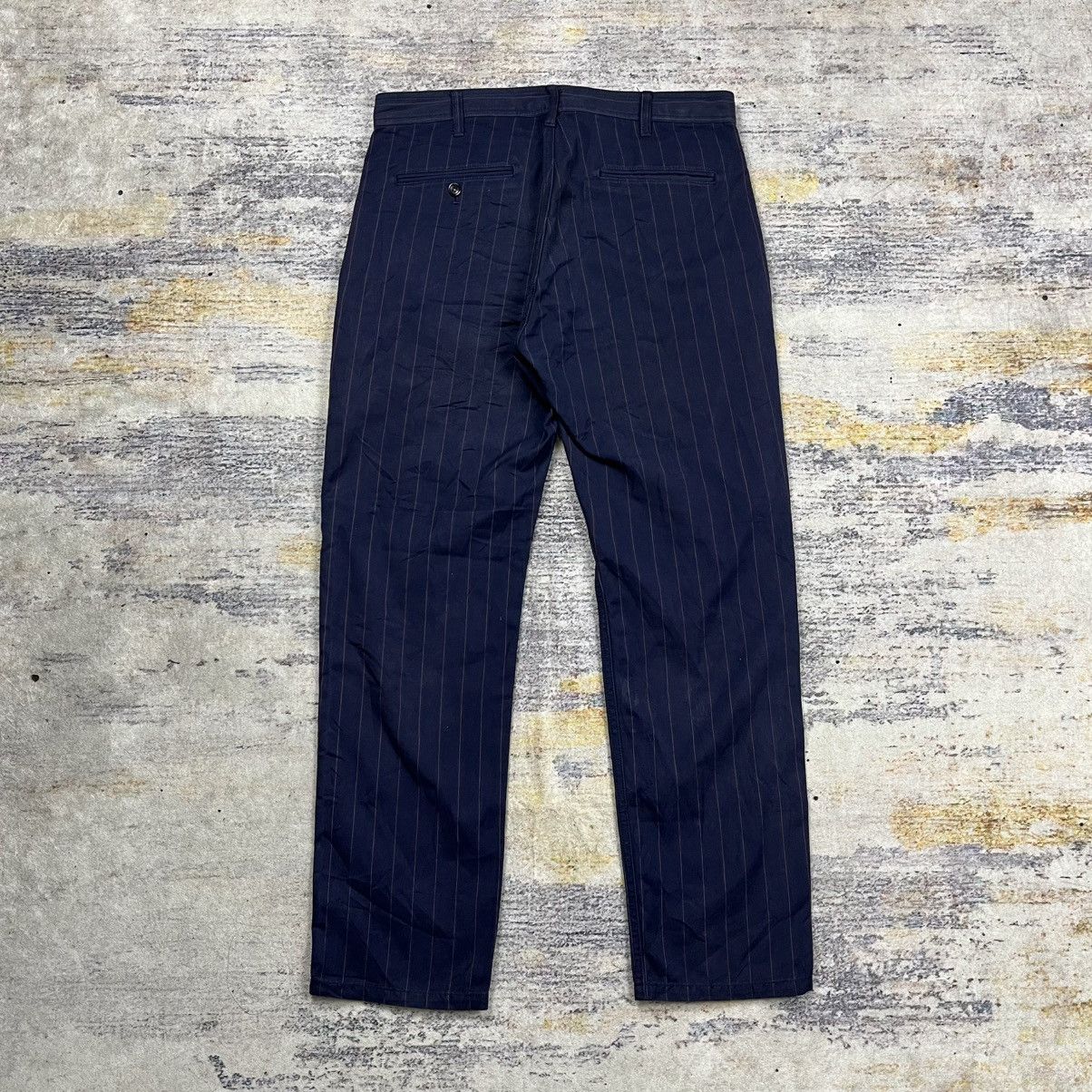 Comme des Garcons Homme Comme des garcons homme Ad2003 pinstripe trousers pants Size US 33 - 2 Thumbnail