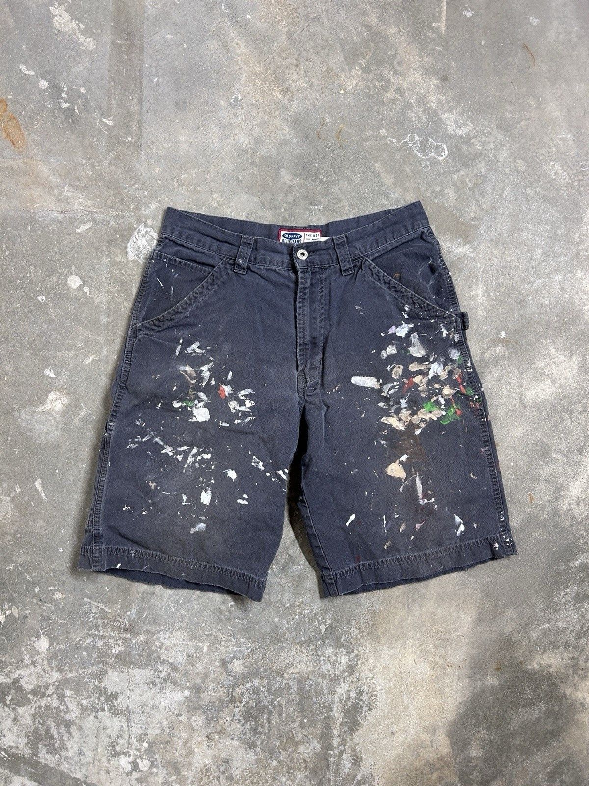 Vintage Y2K Old Navy Painters Canvas Shorts Size 31 Men’s