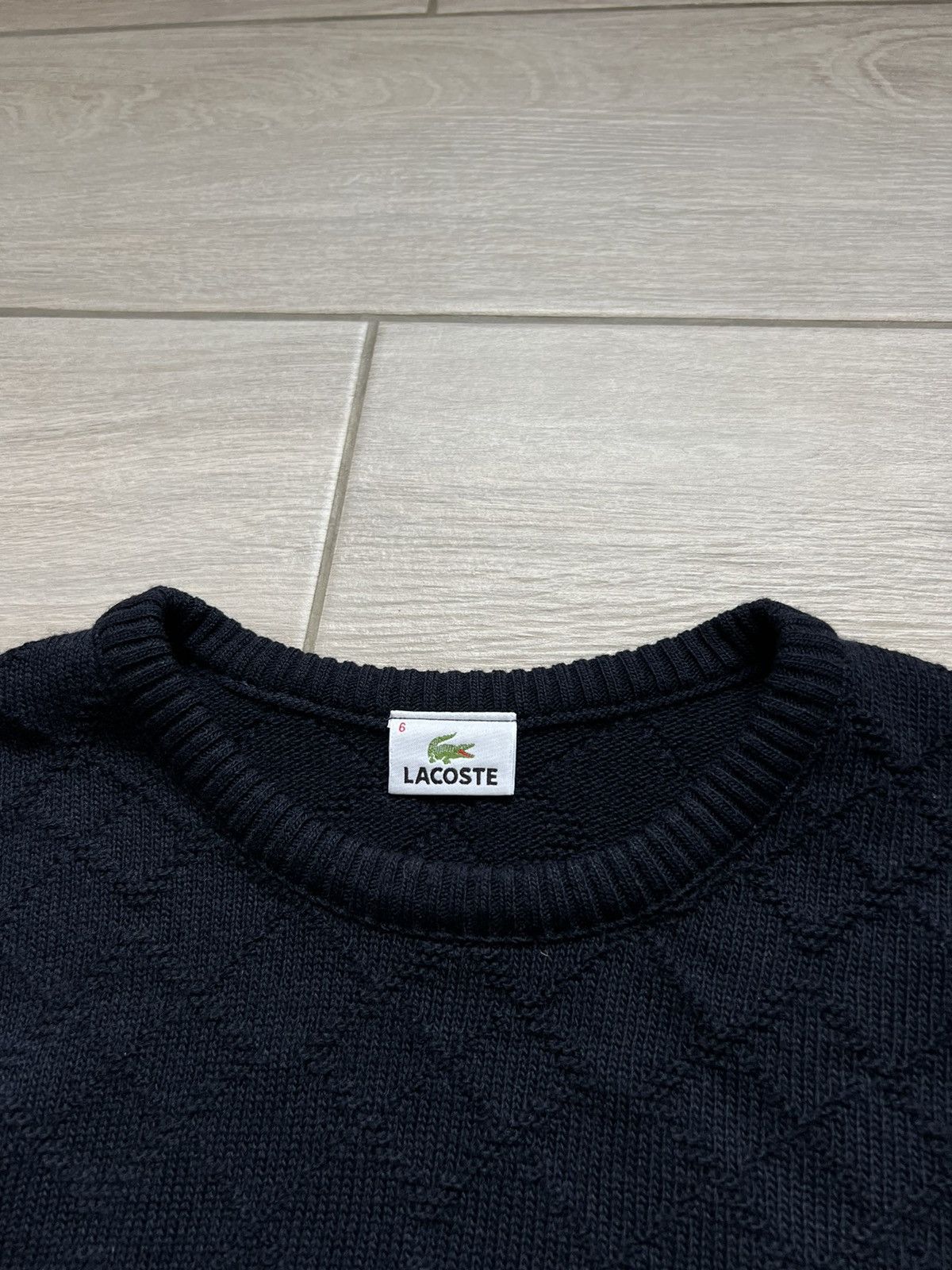 Lacoste Vintage Lacoste Sweater Wool Blue Knit Baggy 90s XL Size 6 Size US XL / EU 56 / 4 - 5 Thumbnail