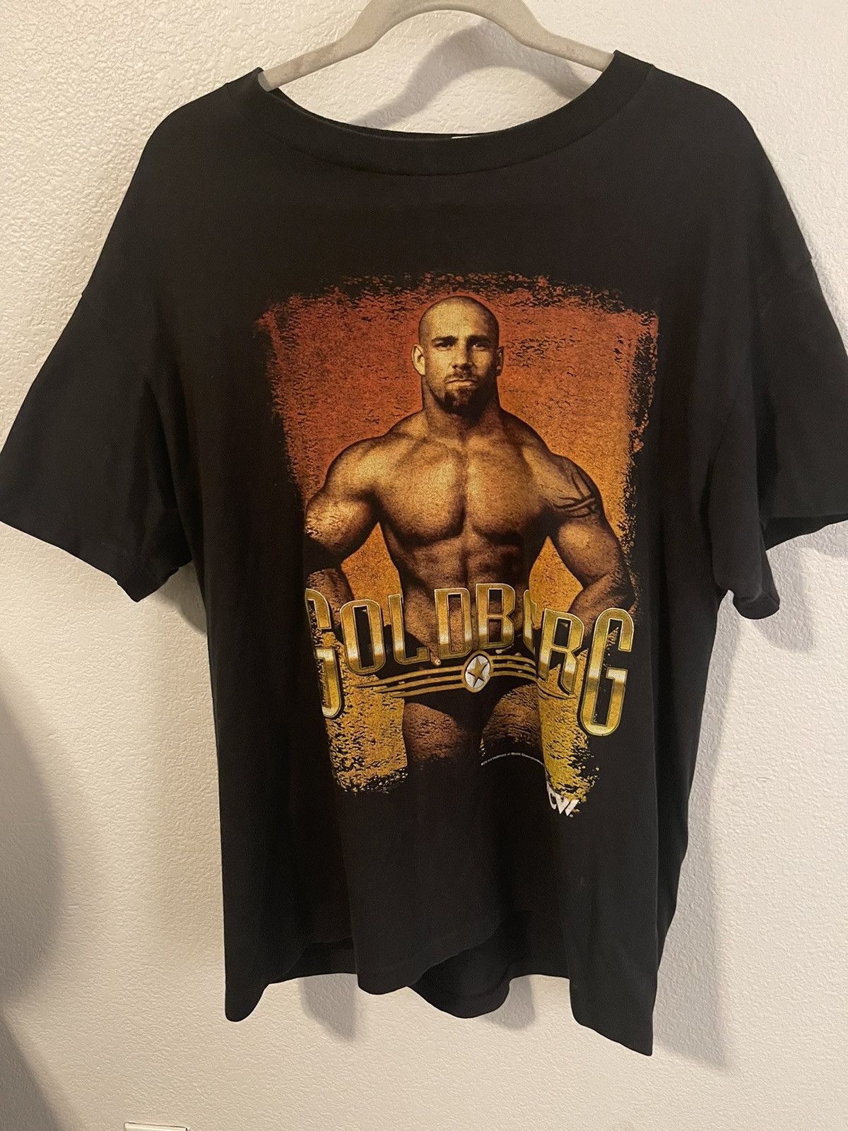 image of Goldberg Wwe/wcw Vintage Tee in Black, Men's (Size XL)