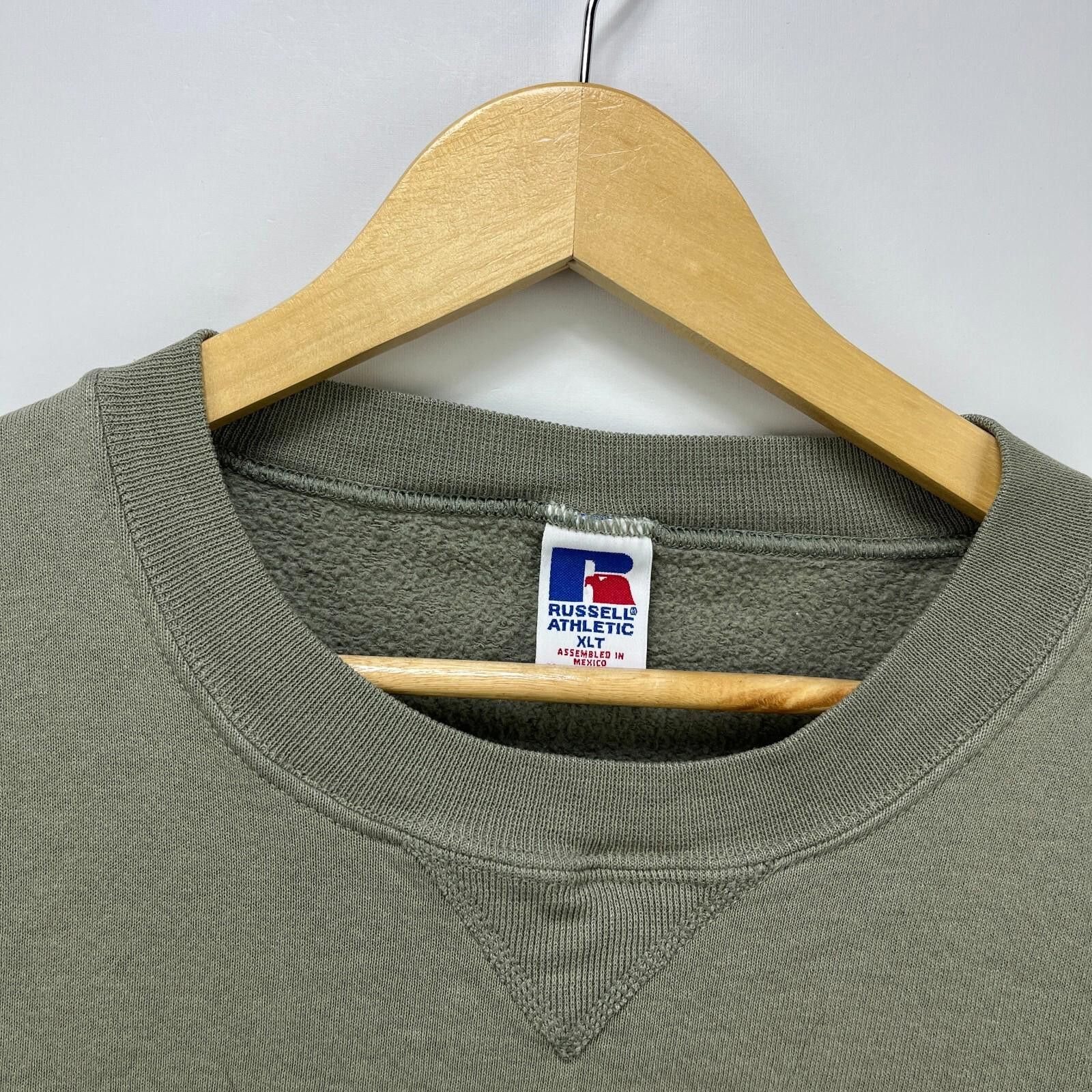 Russell Athletic Vintage 90s Russell Athletic Pistachio Faded Sweatshirt XL Size US XL / EU 56 / 4 - 3 Thumbnail