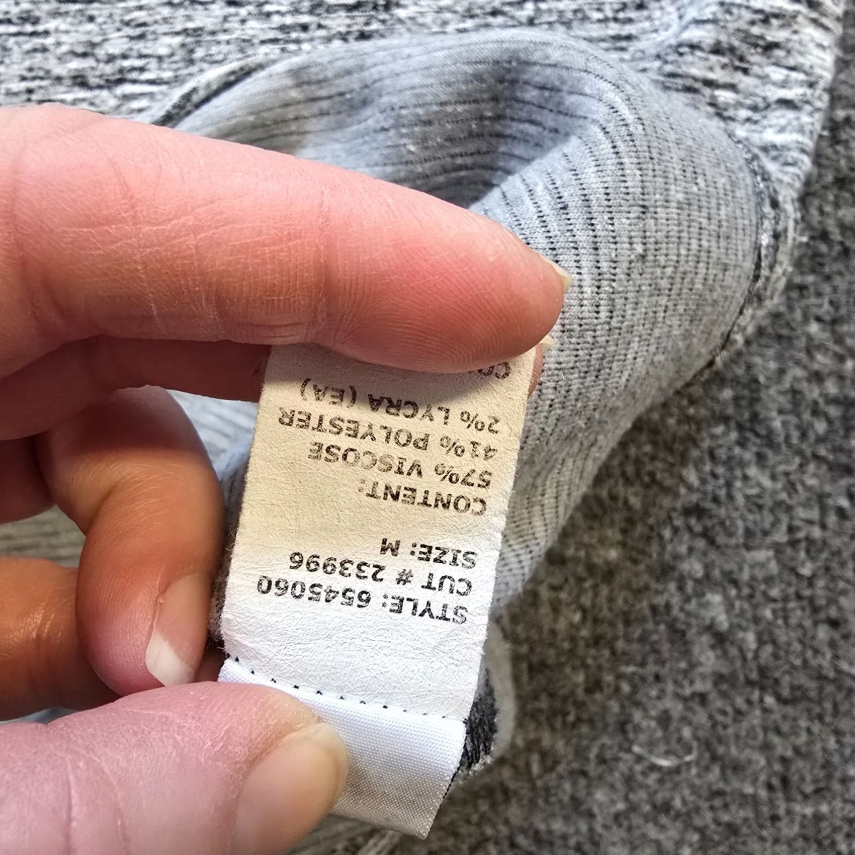 Vintage Cutloose Top Womens Medium Gray Knit 3/4 Sleeve Blouse Casual Basic Shirts Mens Womens Size M / US 6-8 / IT 42-44 - 7 Thumbnail