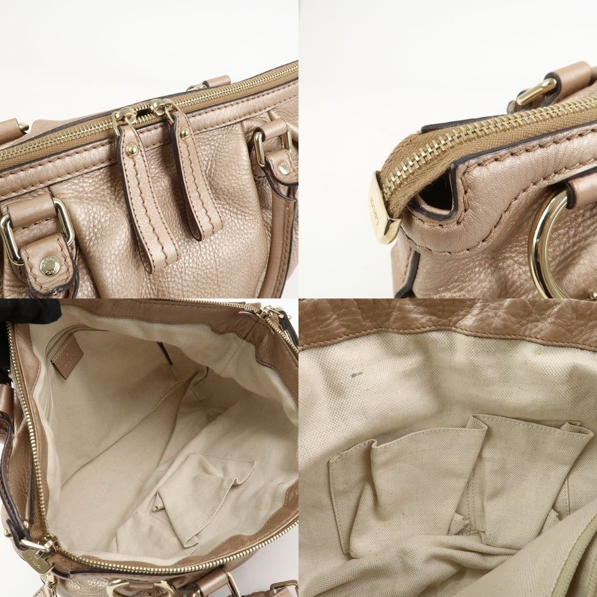 Gucci Gucci Sukey Interlocking G Leather Shoulder Bag Tan Size ONE SIZE - 7 Thumbnail