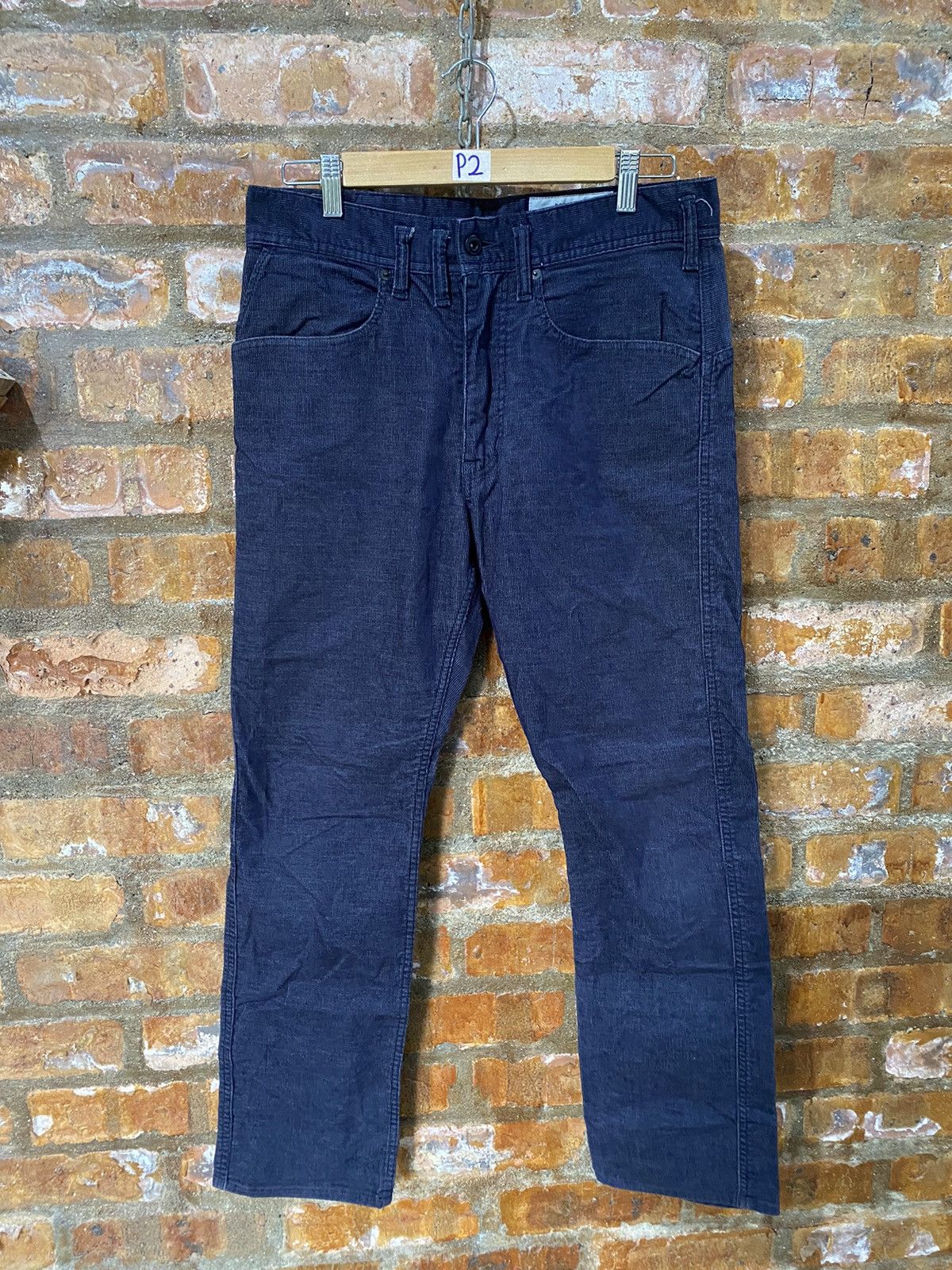 Japanese Brand × Lad Musician × Nonnative 2000s Nonactive indigo courduroy pants Size US 32 / EU 48 - 2 Thumbnail