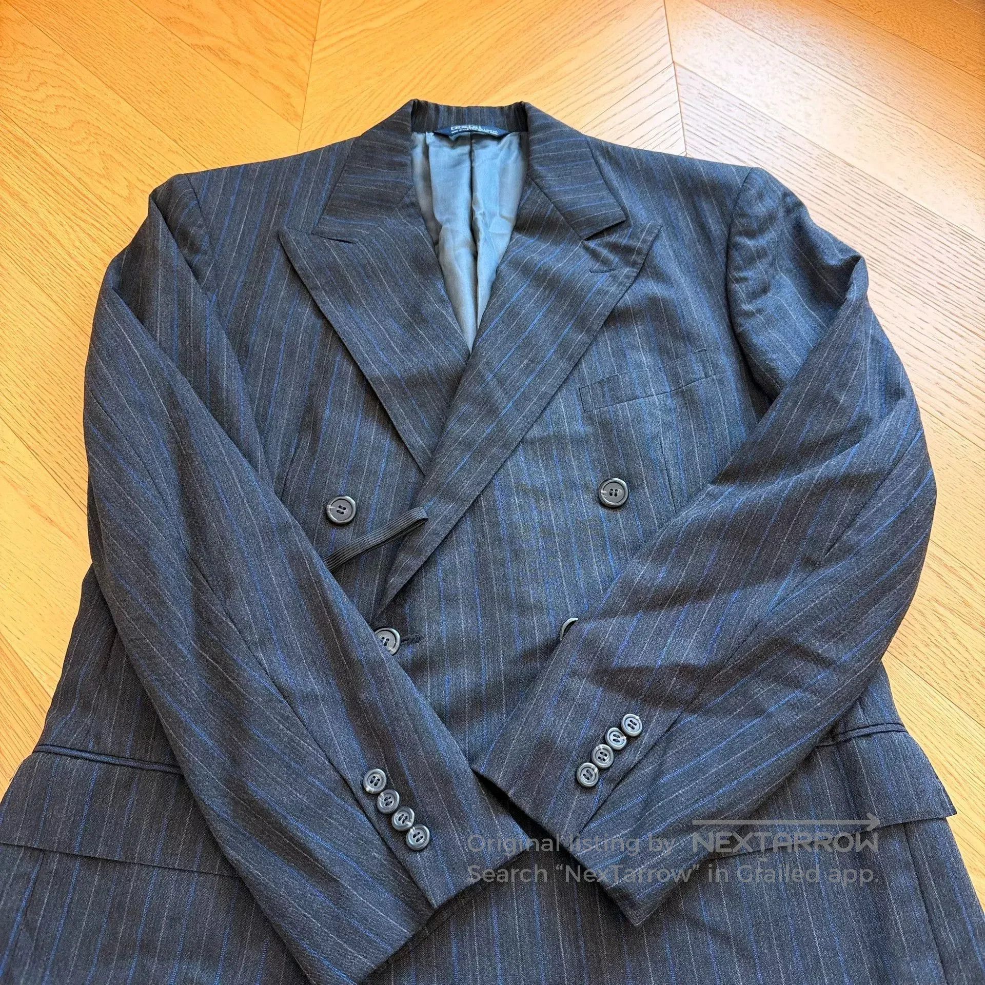 RLX Ralph Lauren Vintage Wool Striped Blazer Jacket. Size US L / EU 52-54 / 3 - 6 Thumbnail