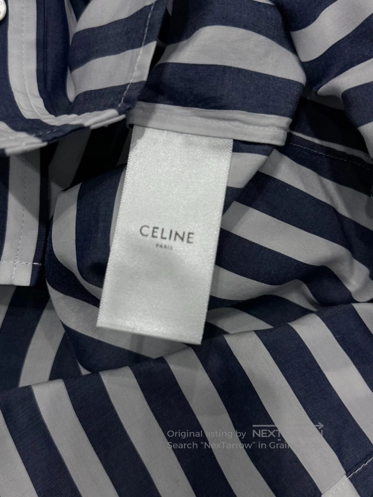 Celine Celine Blue White Striped Shirt. Size M / US 6-8 / IT 42-44 - 8 Thumbnail