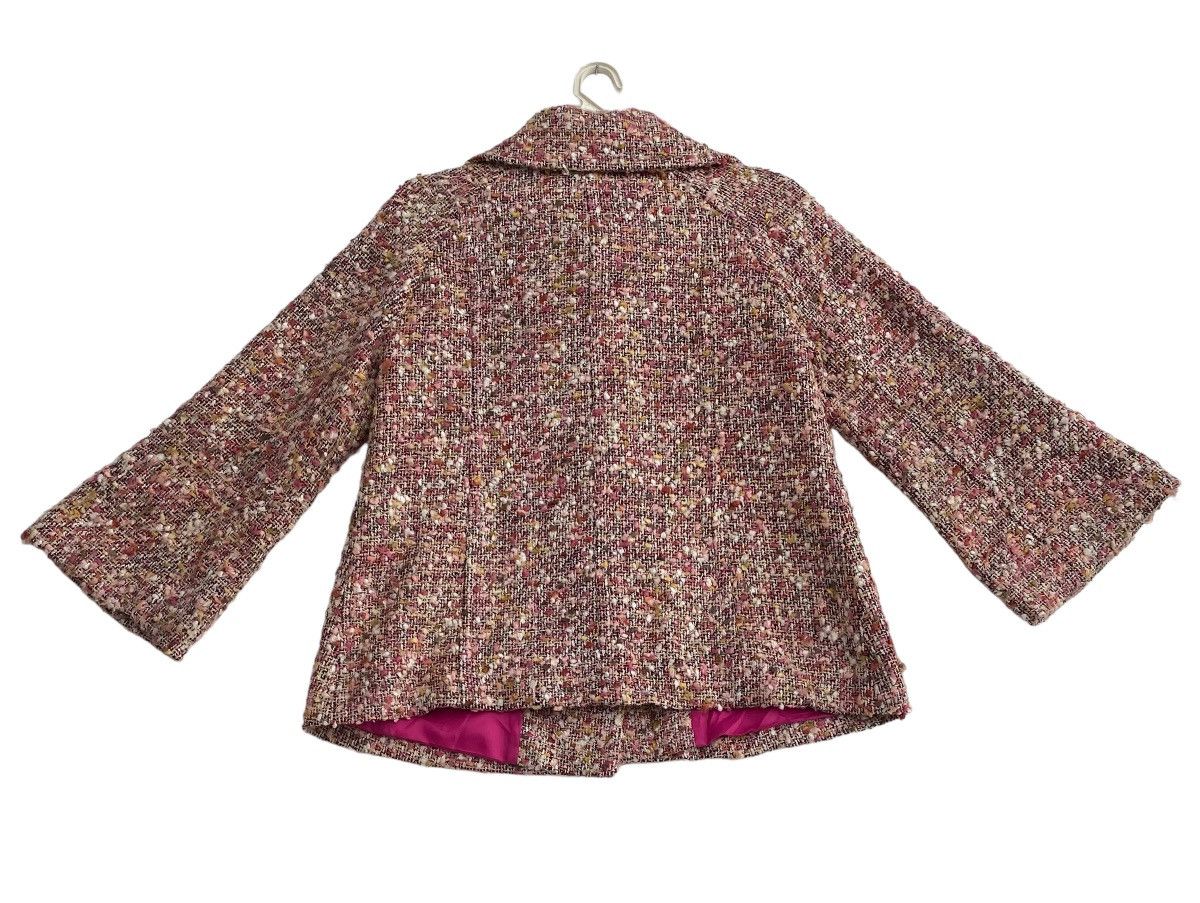 Courreges Vtg 90s Courreges tweed coat jacket button up Size XS / US 0-2 / IT 36-38 - 6 Thumbnail