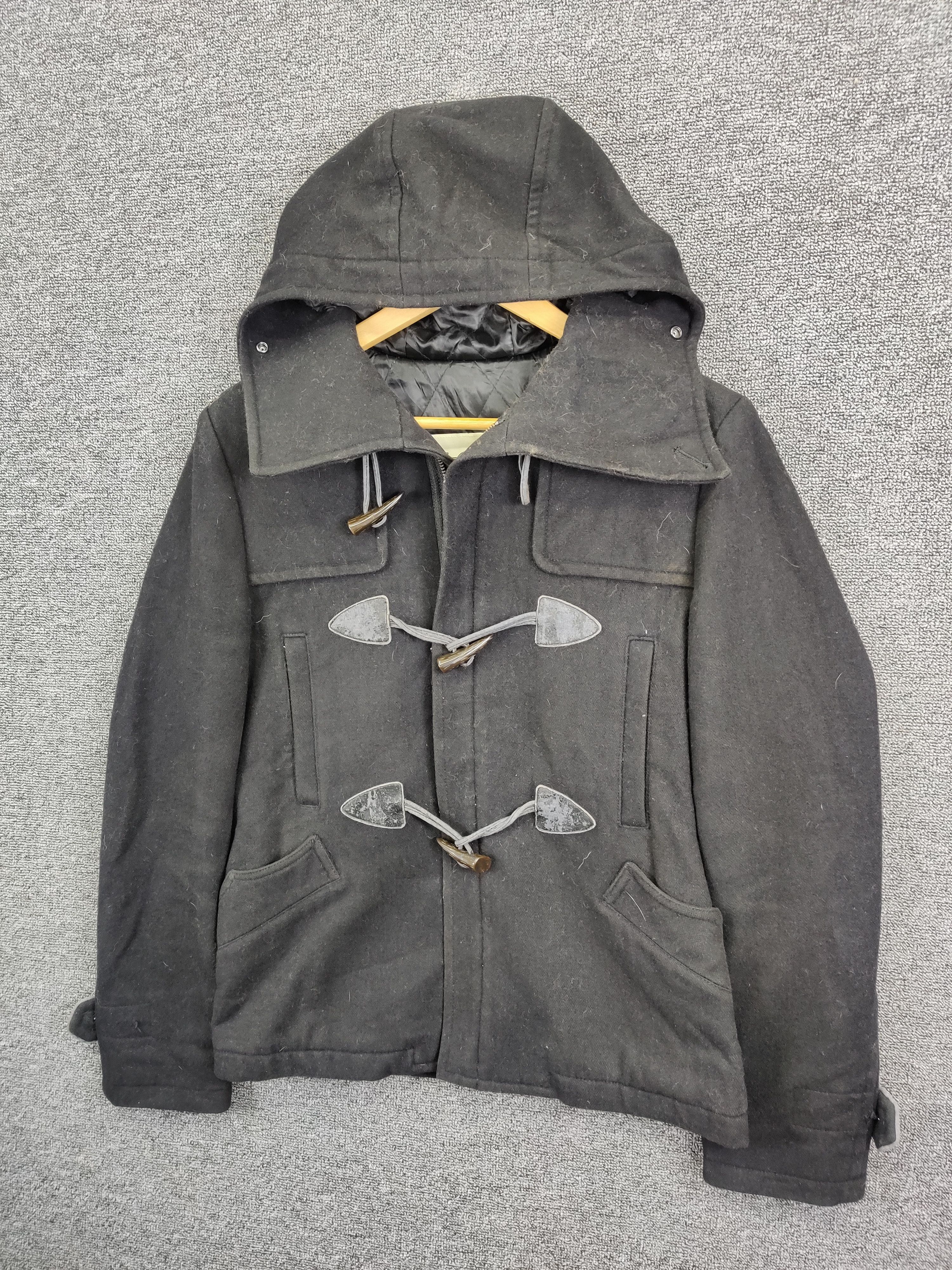 PPFM Vintage PPFM Wool Duffle Coat Hooded Size US M / EU 48-50 / 2 - 2 Thumbnail