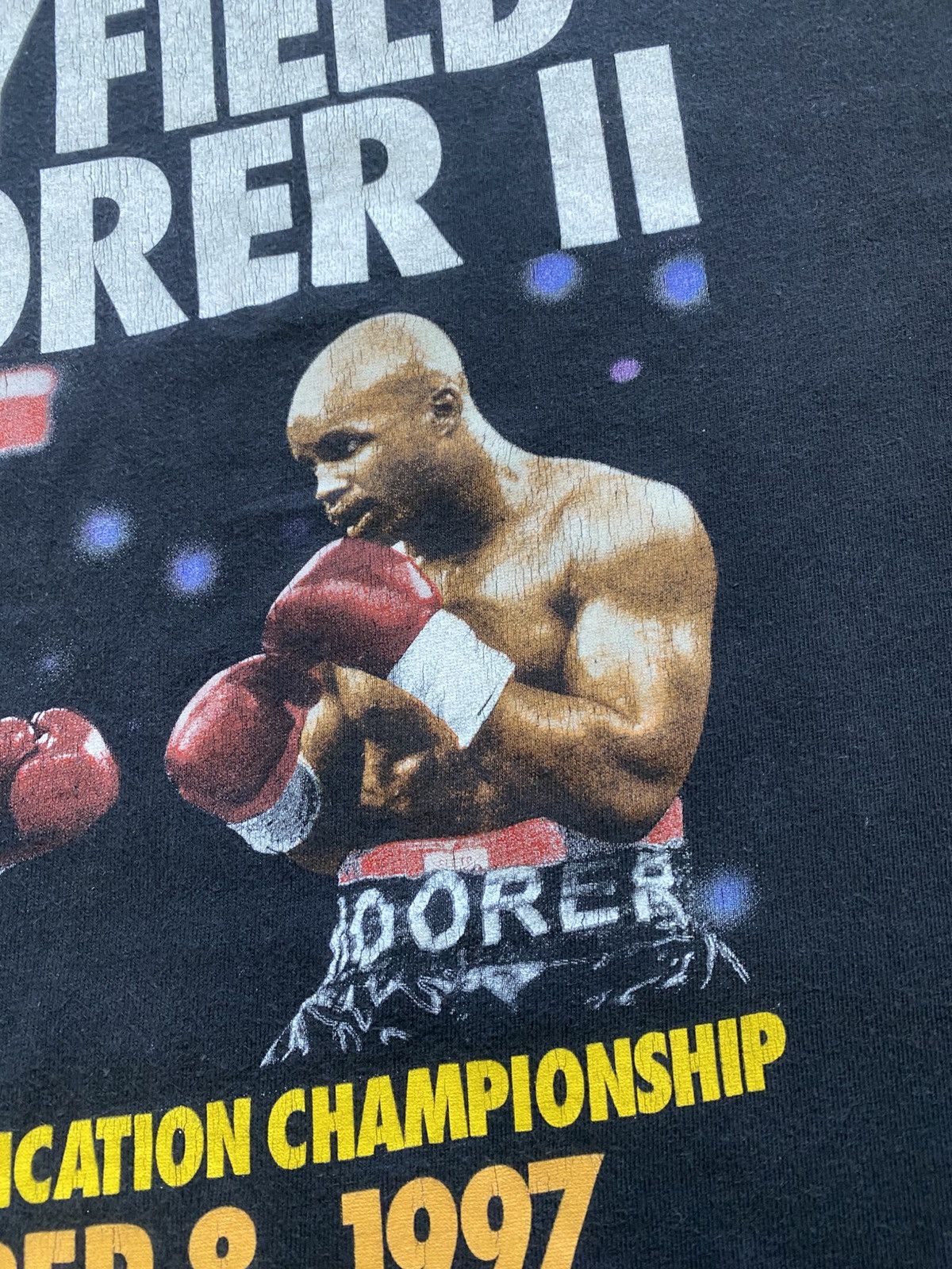 Other Vintage 1997 Boxing Match Holyfield VS Moorer Shirt Size US XL / EU 56 / 4 - 5 Thumbnail
