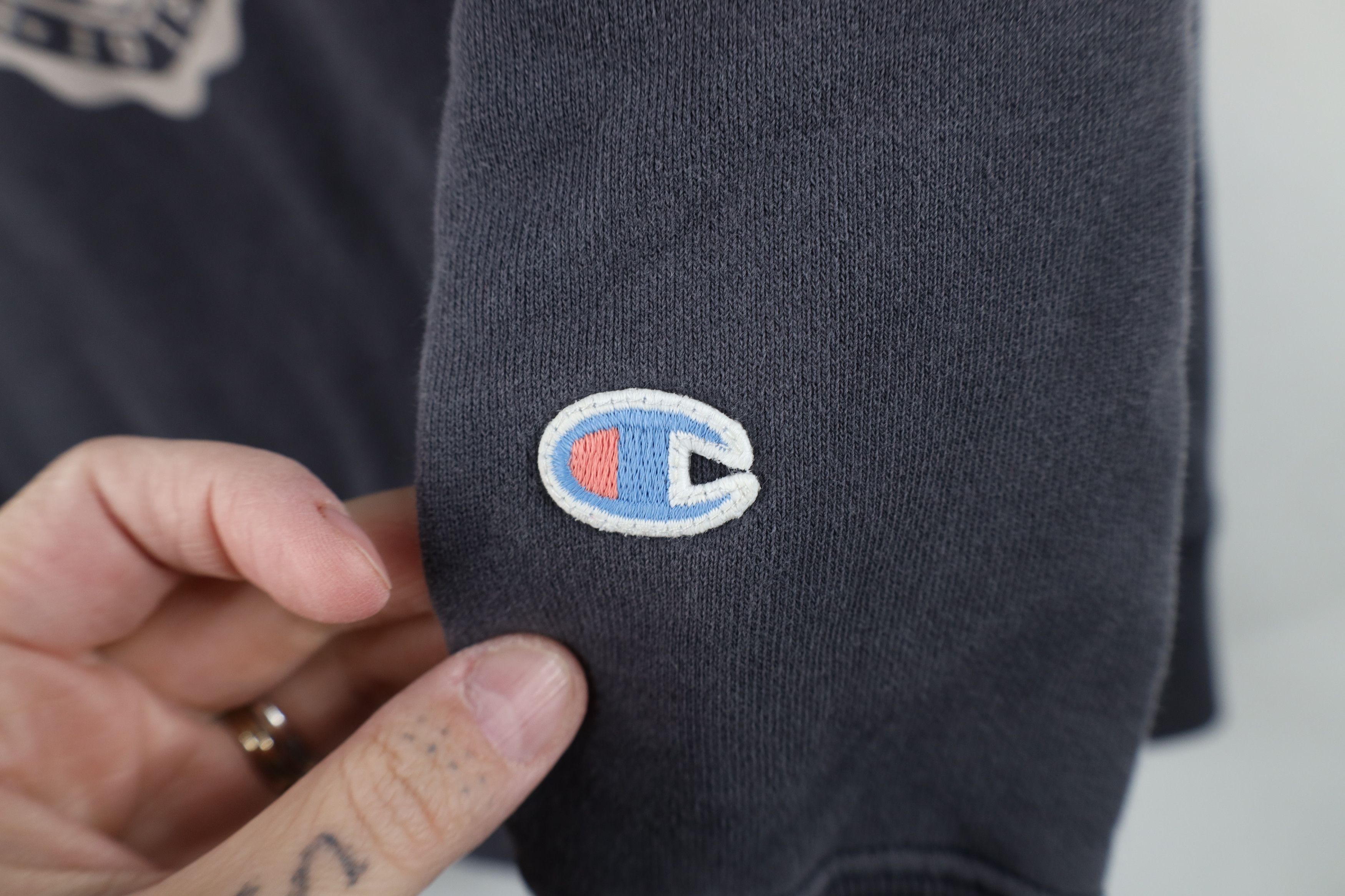 Champion Vintage Champion Running OLNEY Athletics Sweatshirt Gray Size L / US 10 / IT 46 - 5 Thumbnail