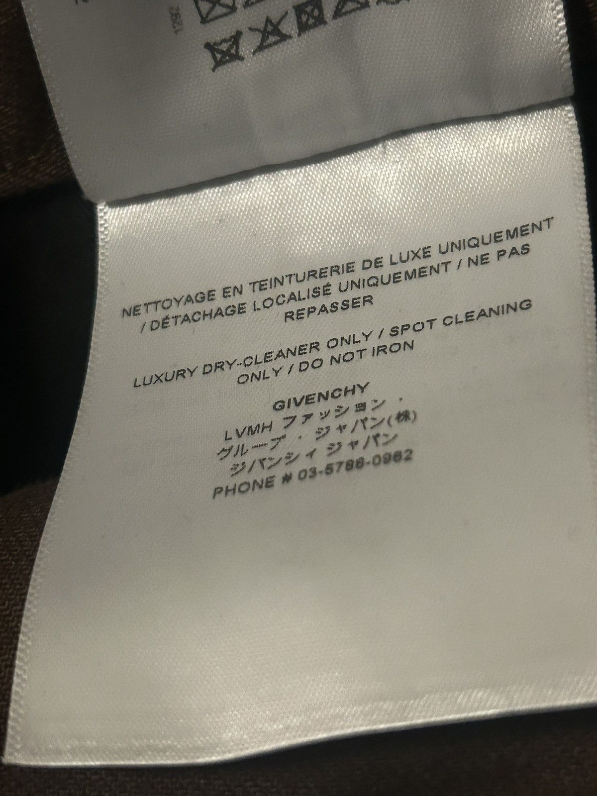 Givenchy AW2022 Givenchy Distressed Cracked Brown Biker Pants Size US 32 / EU 48 - 10 Thumbnail