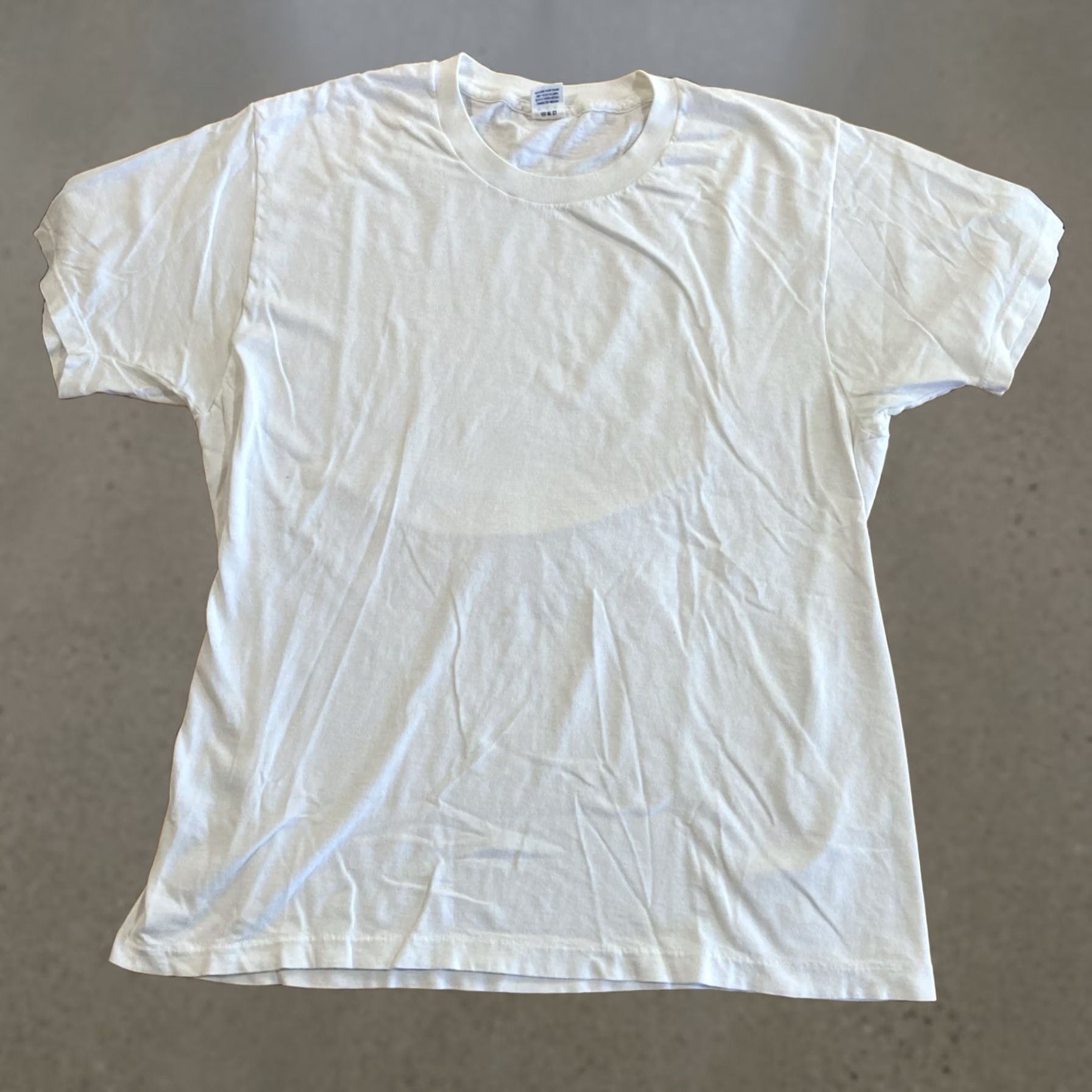 Jockey VINTAGE Jockey Shirt Men’s L XL Single Stitch T Made In Jamaica Cotton White Knit Crew Neck Short Sleeve 90s USA Classic Mens Size US L / EU 52-54 / 3 - 1 Thumbnail