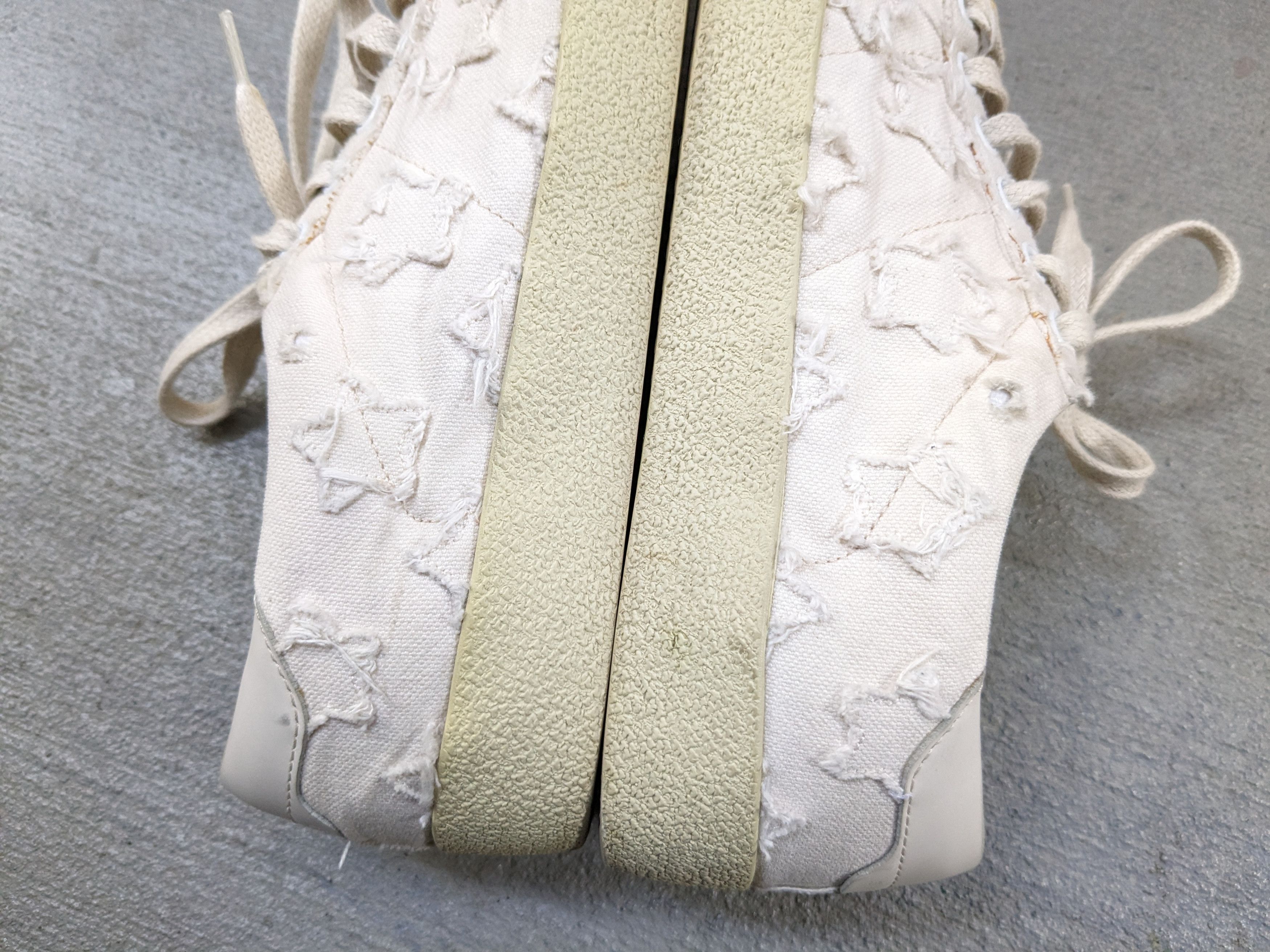 Saint Laurent Paris Saint Laurent SL06 7 40 White Canvas Stars SLP Low Tops Size US 7 / EU 40 - 8 Thumbnail