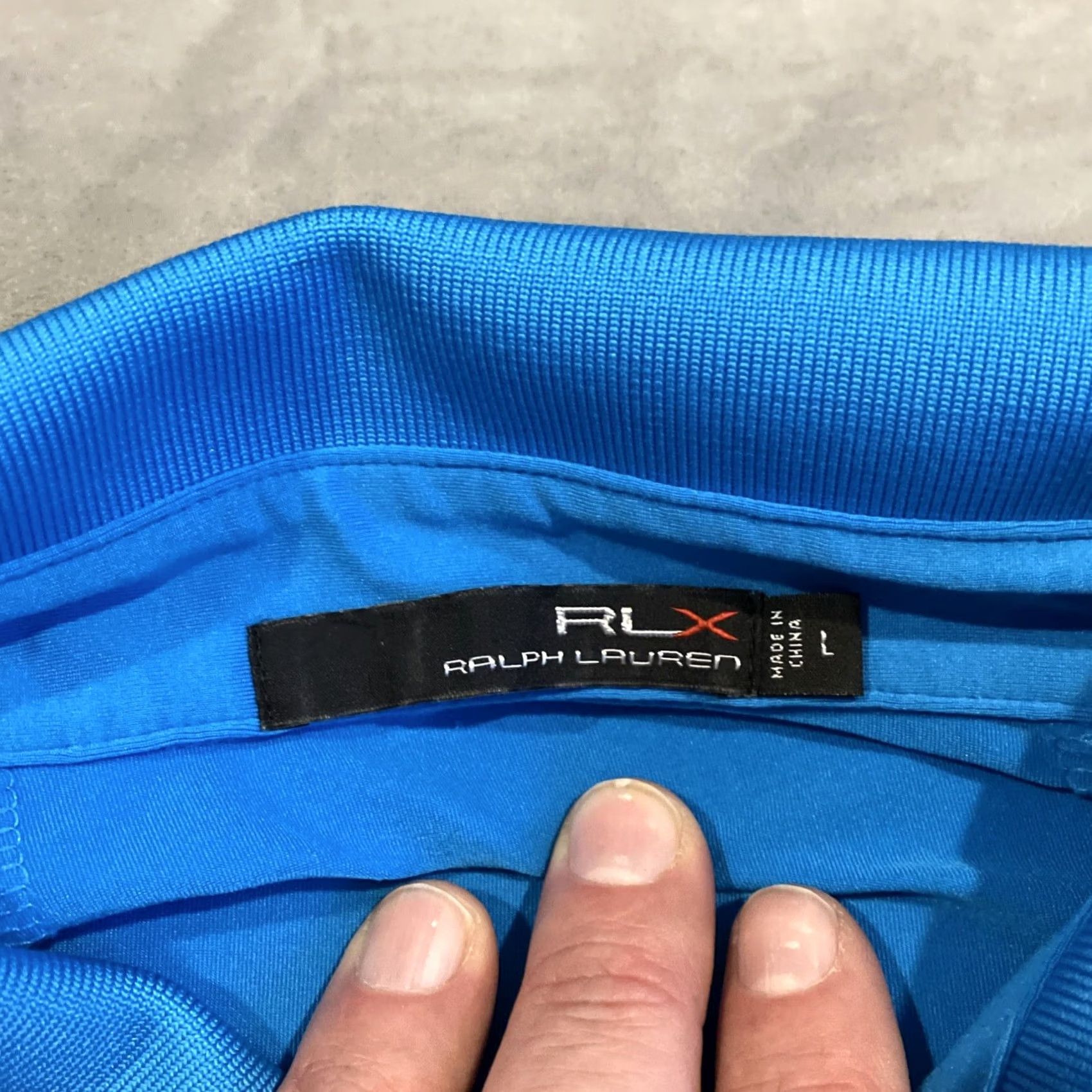 Vintage RLX Mens L Blue Awesome OPEN CHAMBERS BAY Teal Golf Polo Men Size US L / EU 52-54 / 3 - 4 Thumbnail
