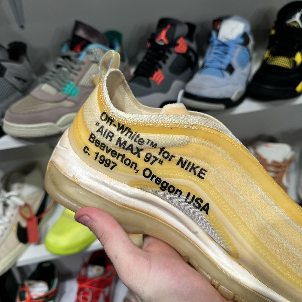 Nike × Off-White Nike Off White Air Max 97 THE TEN Size US 11.5 / EU 44-45 - 2 Thumbnail