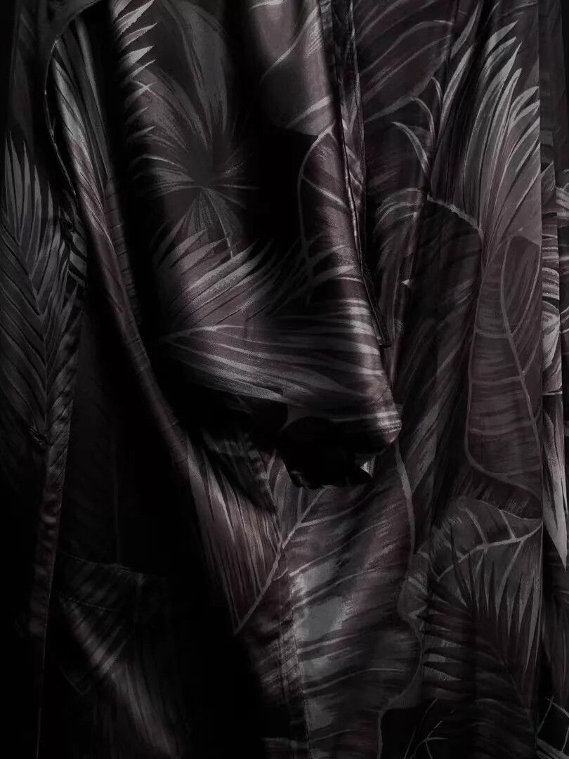 Yohji Yamamoto Yohji Yamamoto 1985SS Silver Palm Acetate L/S M Size US M / EU 48-50 / 2 - 5 Thumbnail
