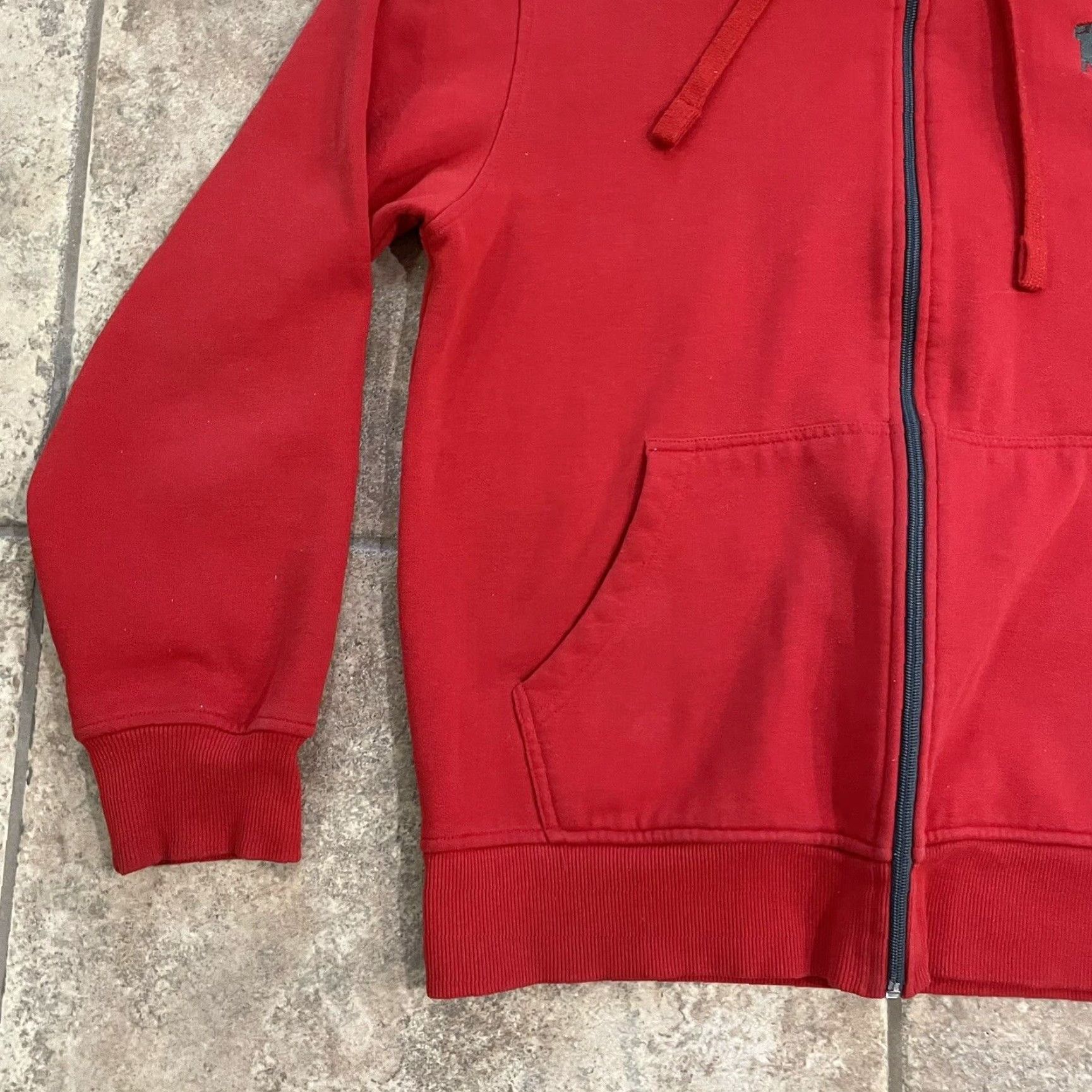 Vintage Ryan Sheckler Men's Red Cotton Zip-Up Windbreaker Hoodie Jacket XL Clothing Size US XL / EU 56 / 4 - 3 Thumbnail