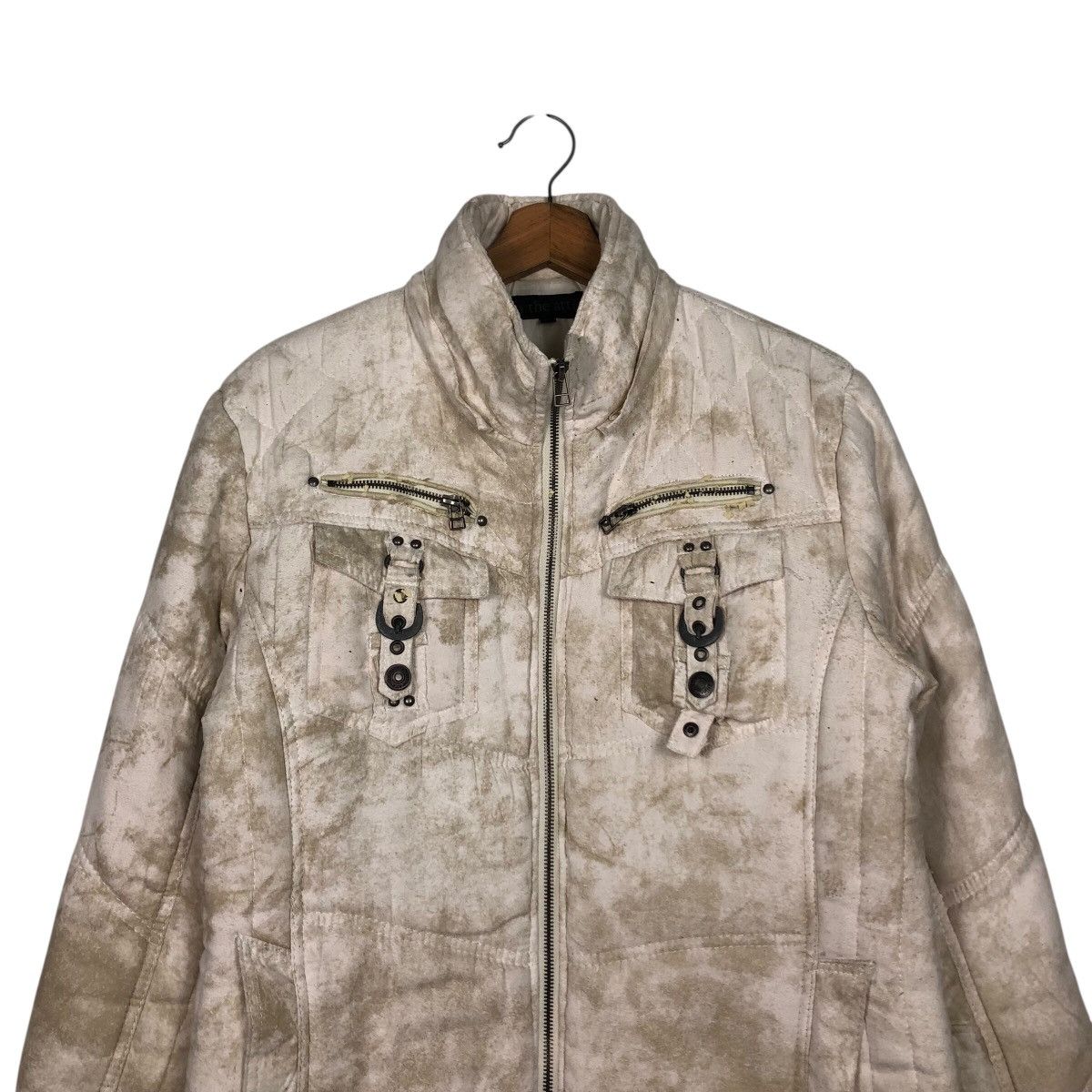 Japanese Brand in the Attic Tie-Dye Moto Jacket Zip Front Utility Pockets Size US L / EU 52-54 / 3 - 4 Thumbnail