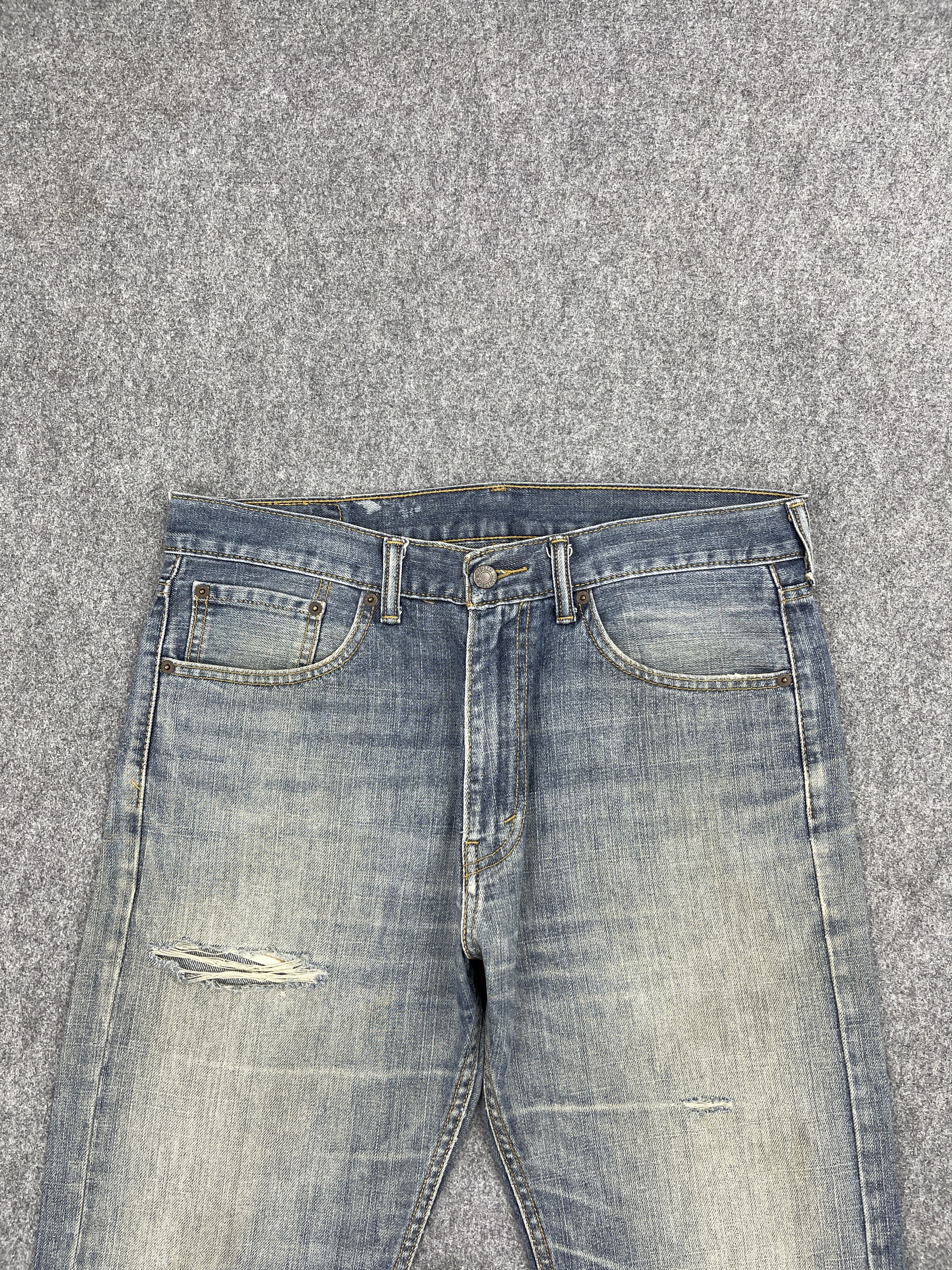 Levi's × Vintage Distressed Vintage Levis 505 Faded Blue Jeans DP2559 Size US 34 / EU 50 - 2 Thumbnail