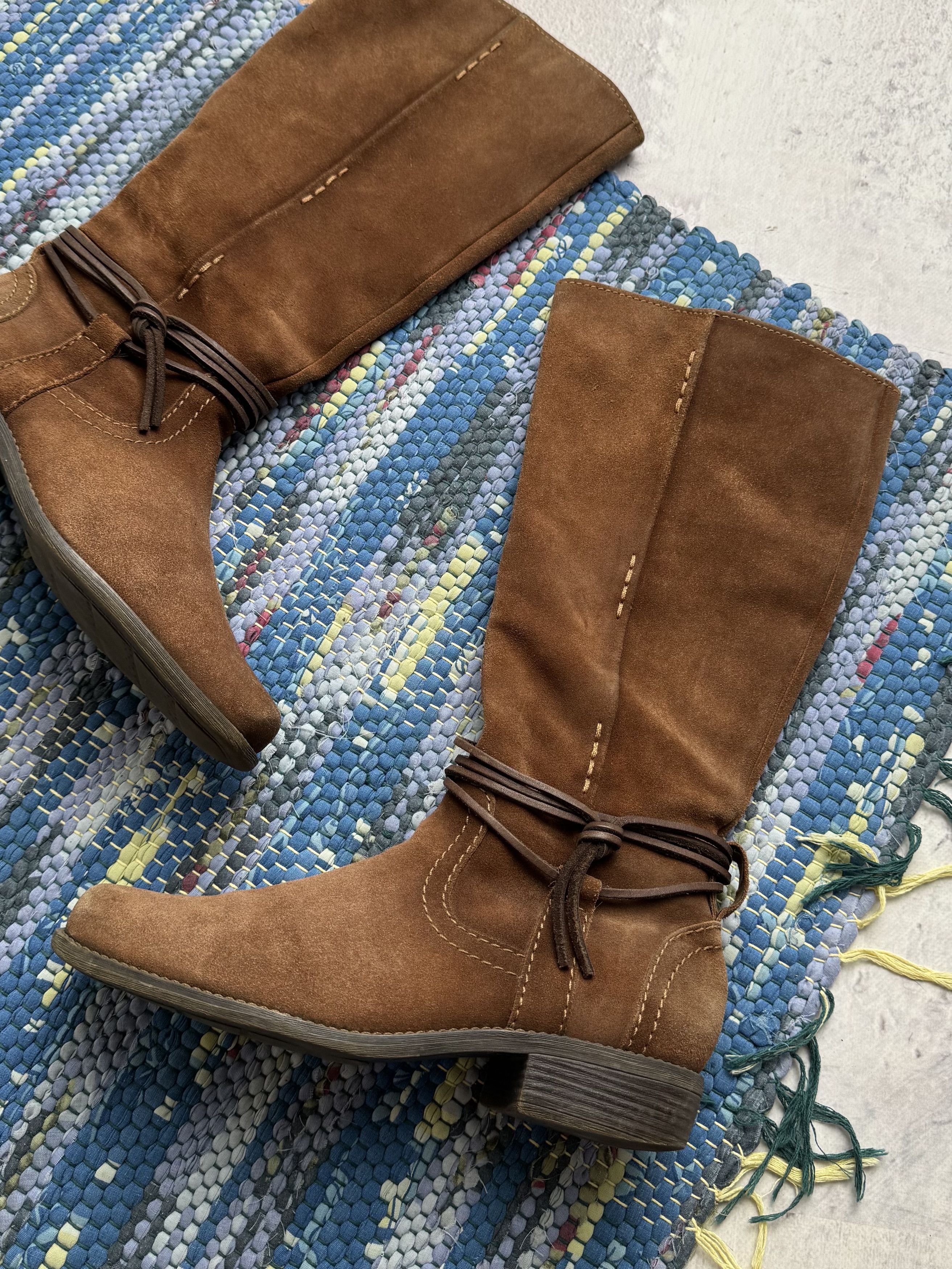 Vintage Vintage Leather Boots With Ropes A8(V1)D15 Size US 9 / IT 39 - 3 Thumbnail