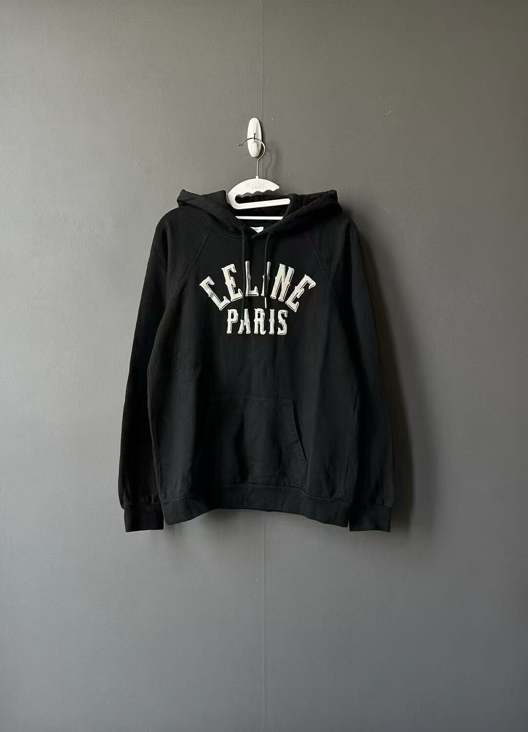 Celine Black Logo Hoodie