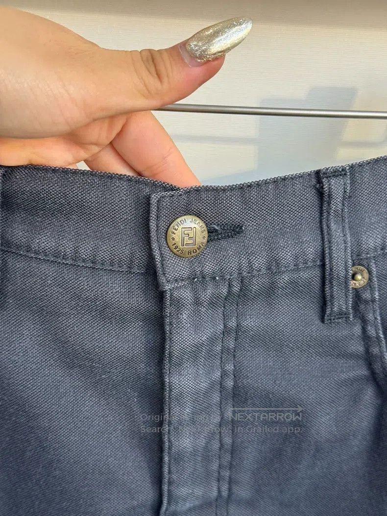 Fendi Fendi Grey Denim Skirt Size 42" / US 20 - 7 Thumbnail