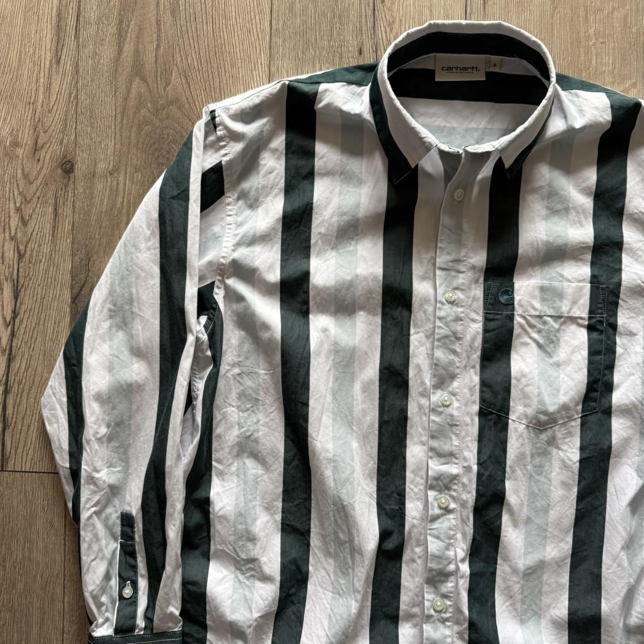 Carhartt Carhartt Logo Button Up Shirt Striped WIP Size US S / EU 44-46 / 1 - 4 Thumbnail