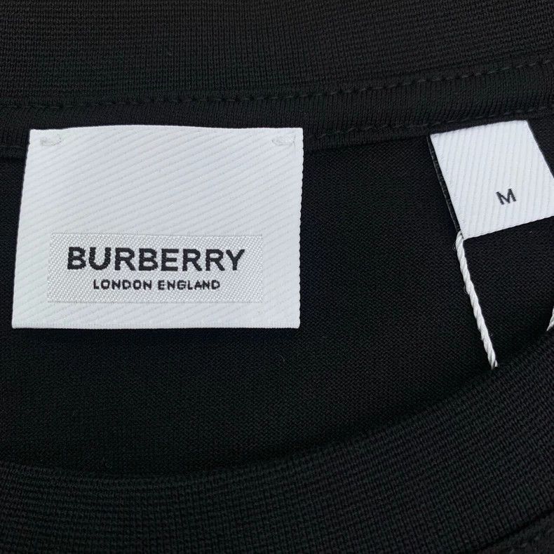 Burberry Burberry Burberry Black Cotton Short Sleeve T-Shirt-2507 Size M / US 6-8 / IT 42-44 - 6 Thumbnail