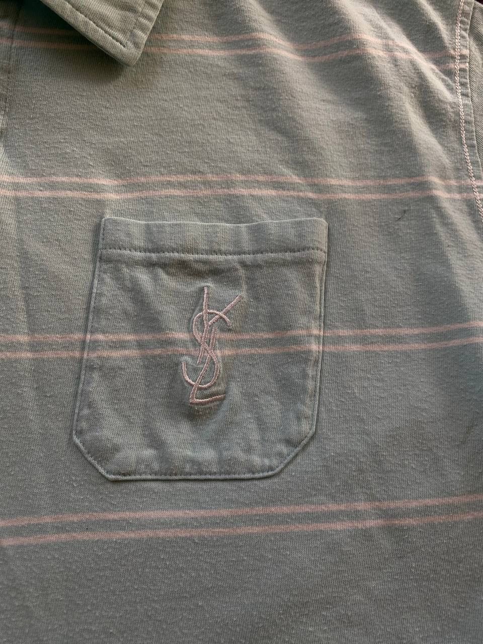 Yves Saint Laurent Vintage YSL T Shirt Tee Mini Logo Baggy Dirty 90s Size US XXL / EU 58 / 5 - 11 Thumbnail