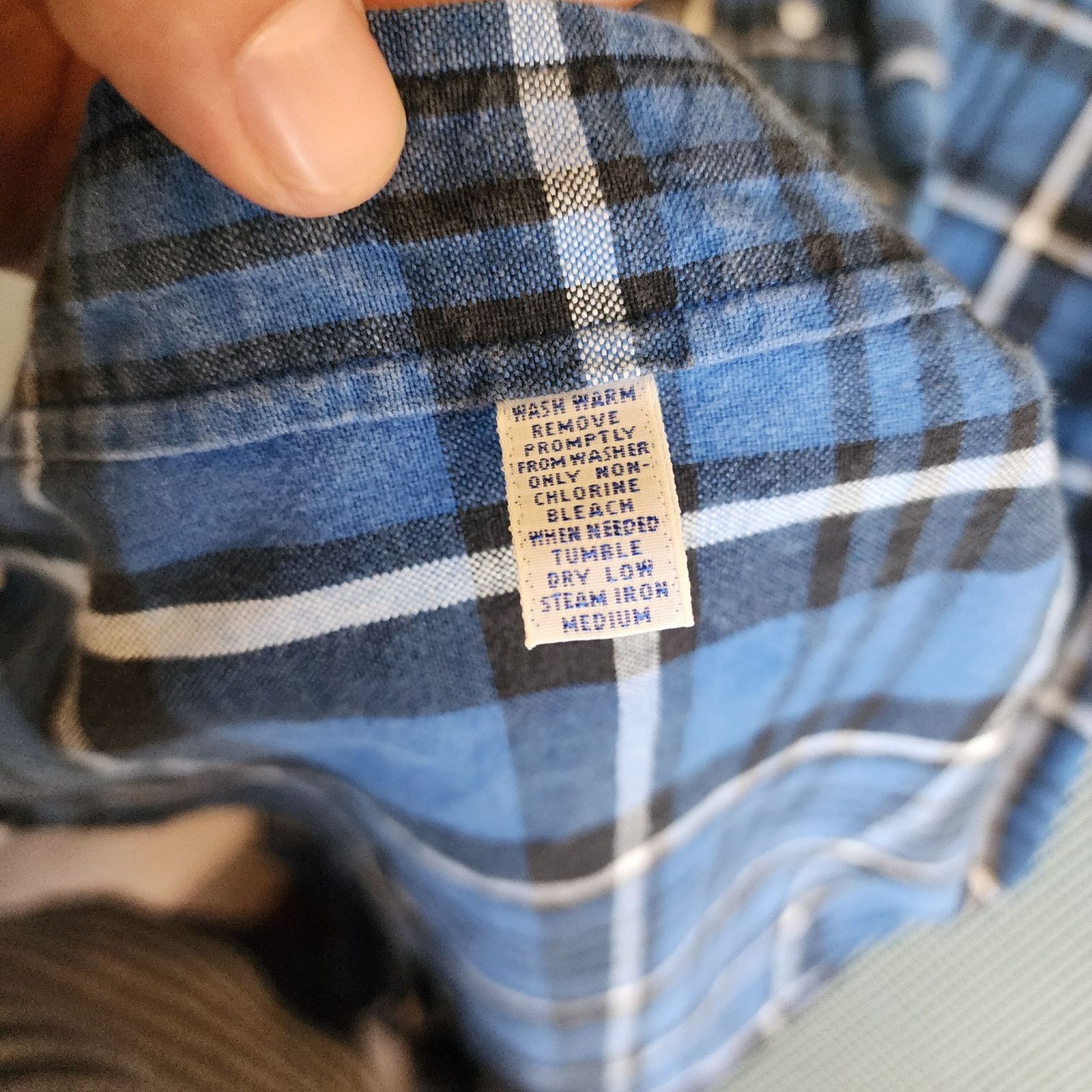 Ralph Lauren Ralph Lauren XL Blue Black White Plaid Long Sleeve Shirt Size US XL / EU 56 / 4 - 4 Thumbnail