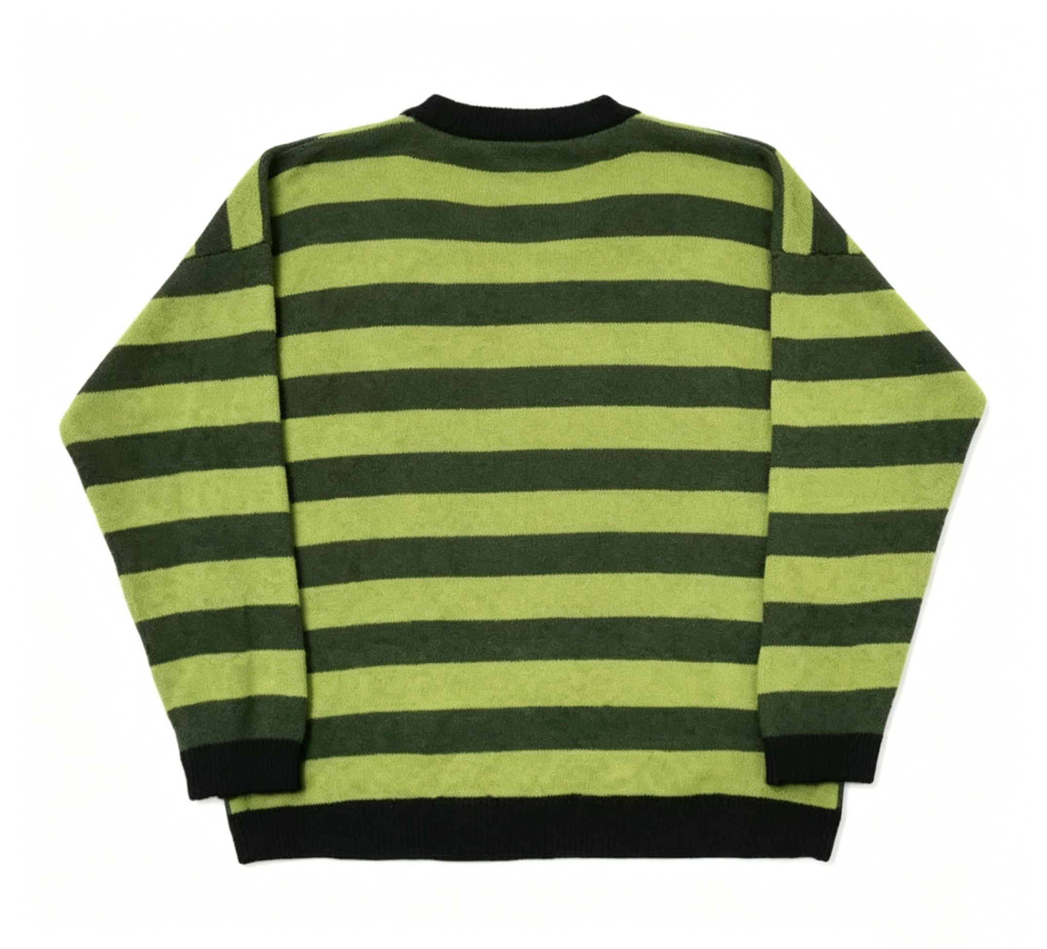 Japanese Brand Streetwear Vintage Retro Green Gothic Cat Sweater Knitwear Size US L / EU 52-54 / 3 - 2 Thumbnail