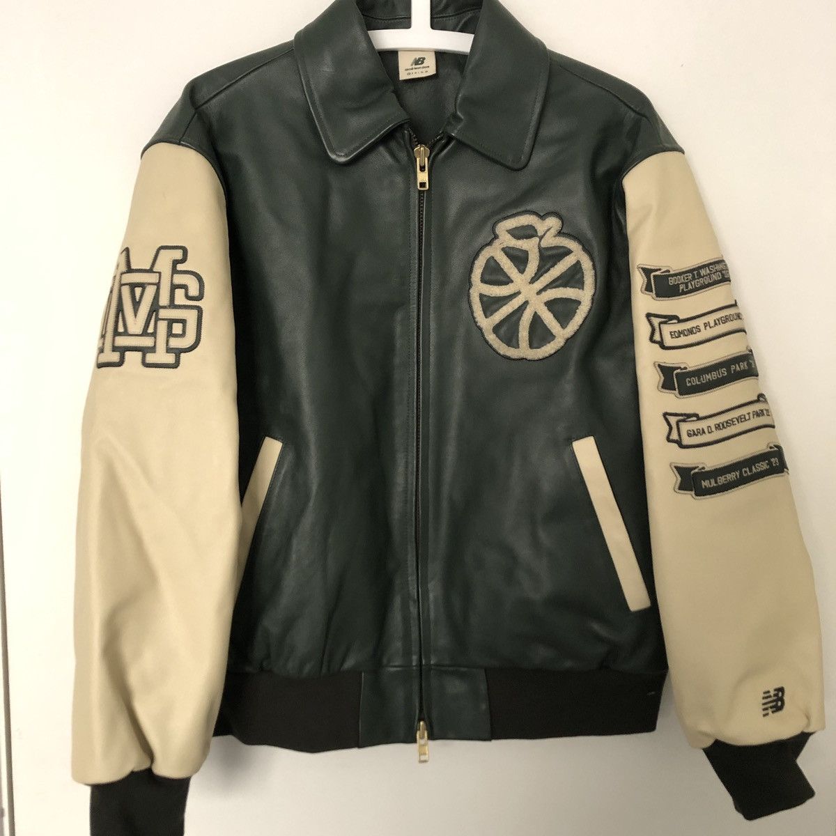 Aime Leon Dore × New Balance ALD x New Balance Sonny Leather Tournament Jacket XS Size US XS / EU 42 / 0 - 3 Thumbnail