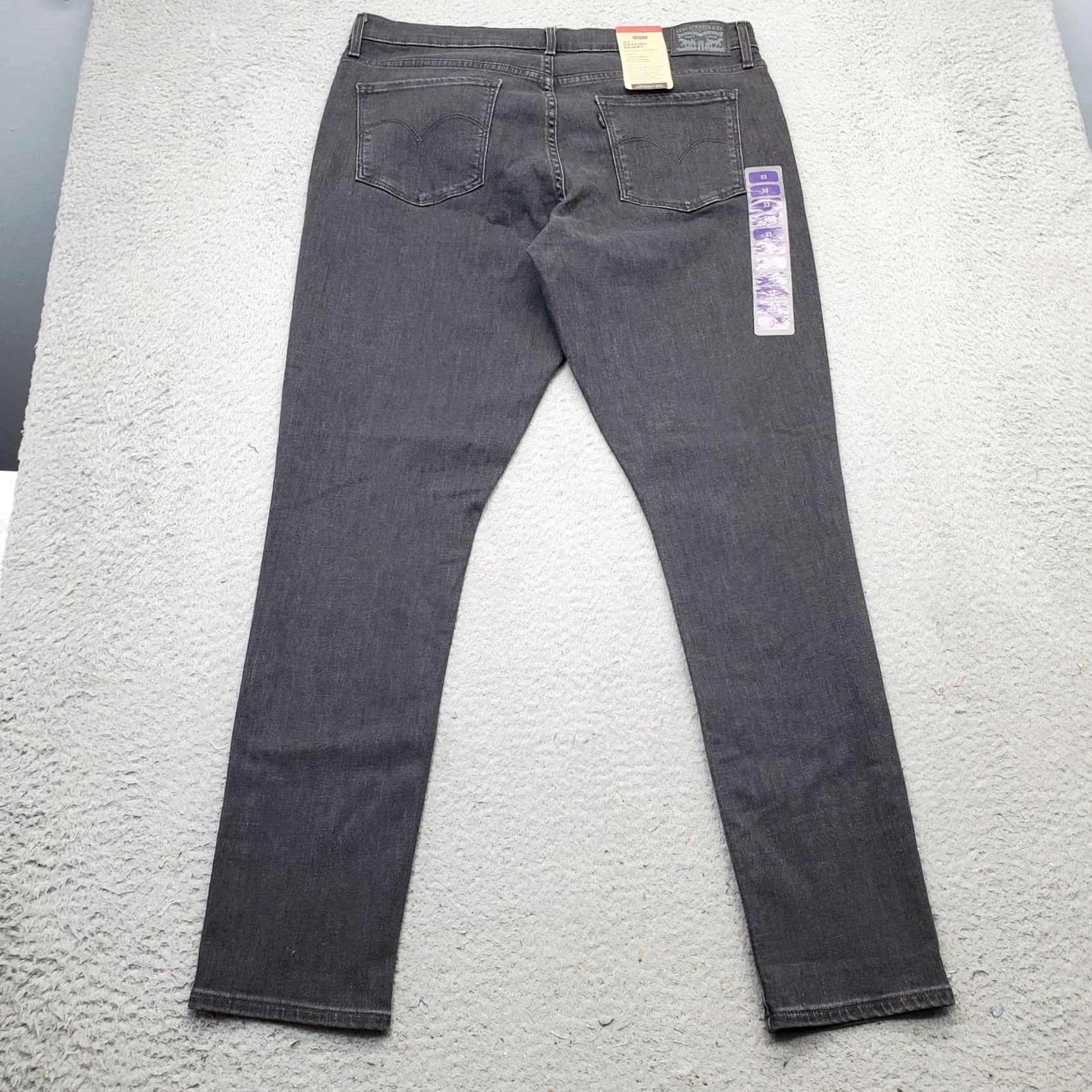 Levi's Levi's 311 Skinny Jeans Women Black Denim Cotton Stretch Mid Rise 33x30 Jeans Womens Regular 33 Modern Size 24" / US 00 / IT 34 - 2 Thumbnail
