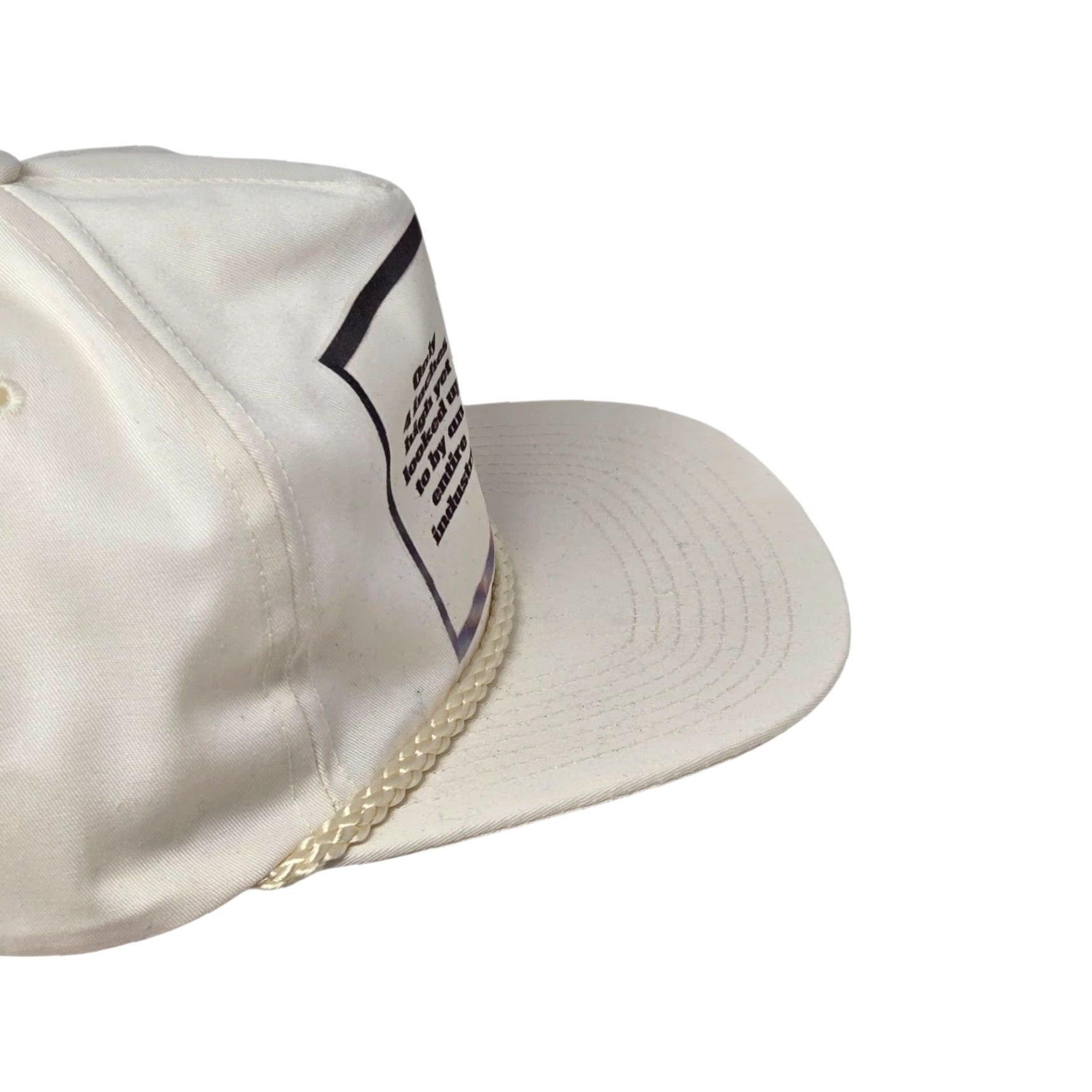 Vintage VINTAGE Mack Hat Snapback White Rope Printed READ Men Adjustable White Flexfit? Size ONE SIZE - 3 Thumbnail