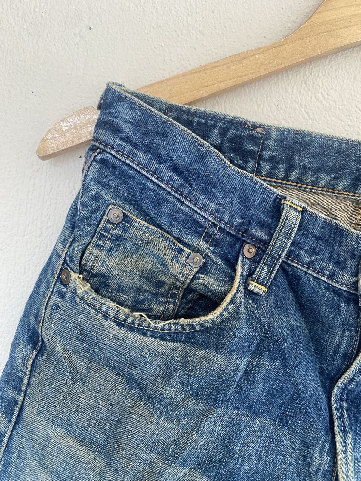 Edwin Edwin 505xx Selvedge Distressed Denim Size US 30 / EU 46 - 6 Thumbnail