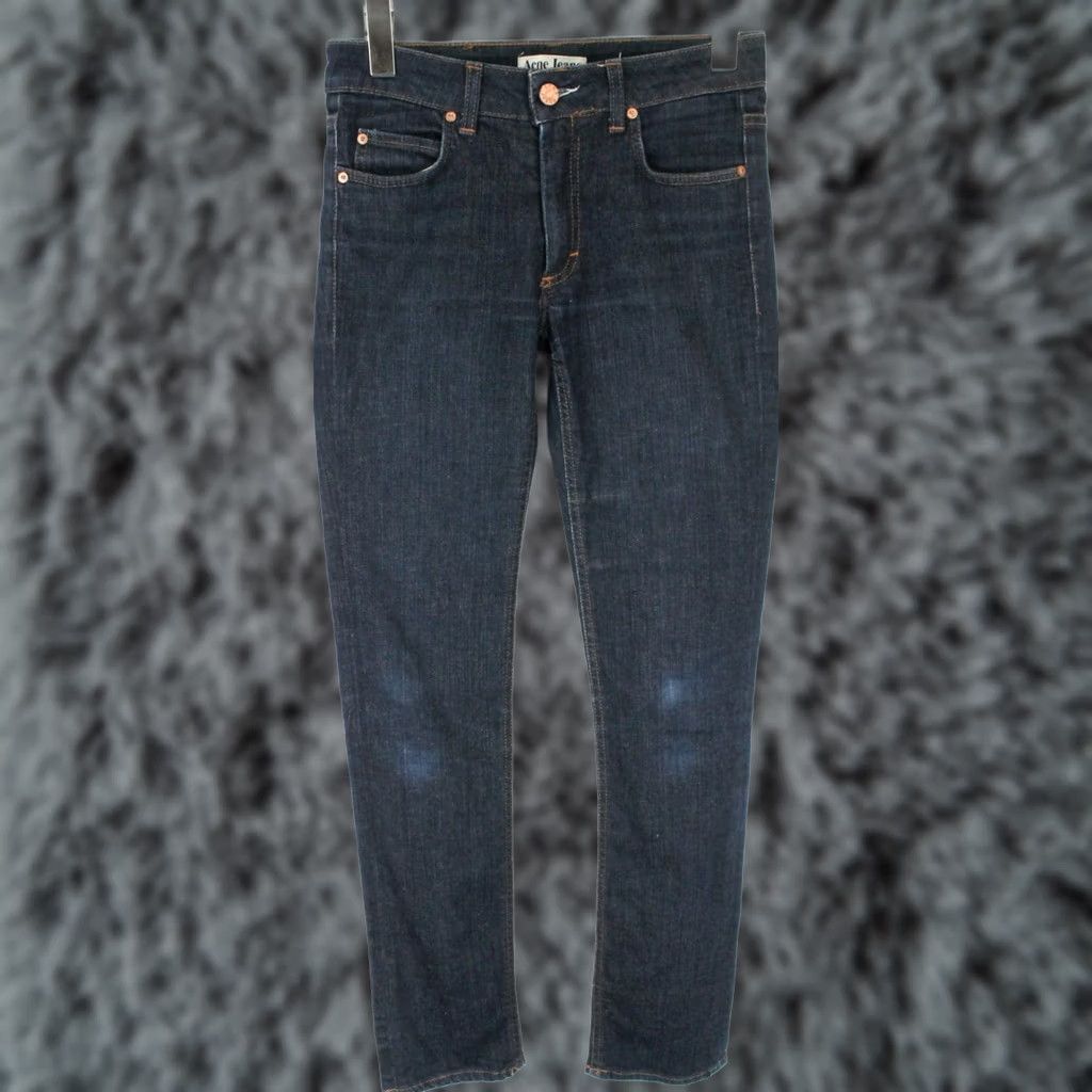 Denime Acne Jeans Hex Dc Jeans Women's Slim Fit Zip Fly Denim Blue W28/L32 Size 28" / US 6 / IT 42 - 1 Thumbnail