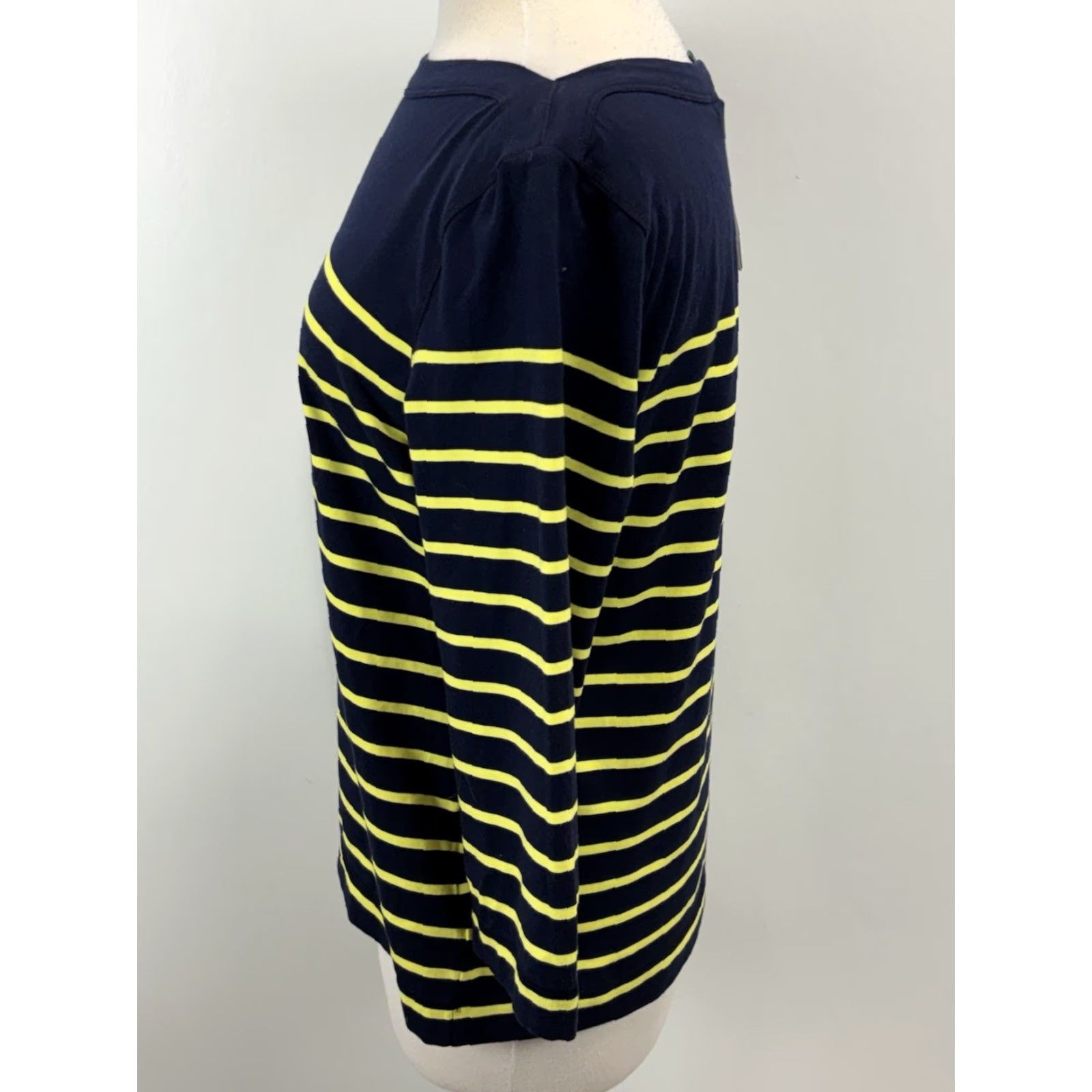 Ralph Lauren Lauren Ralph Lauren Striped Top Shirt Women’s XL Navy Boat Neck Coastal Nautical Boat Neck Casual Style Basic Size XL / US 12-14 / IT 48-50 - 2 Thumbnail