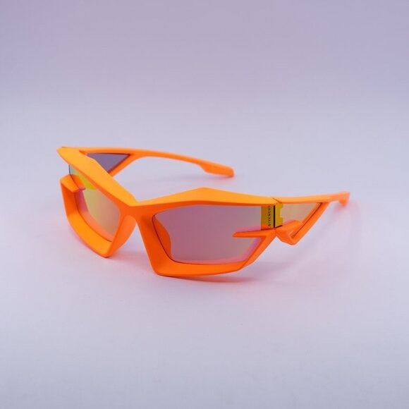 Givenchy Givenchy GV40049U 43C Sunglasses Orange Geometric Frame Size ONE SIZE - 1 Thumbnail