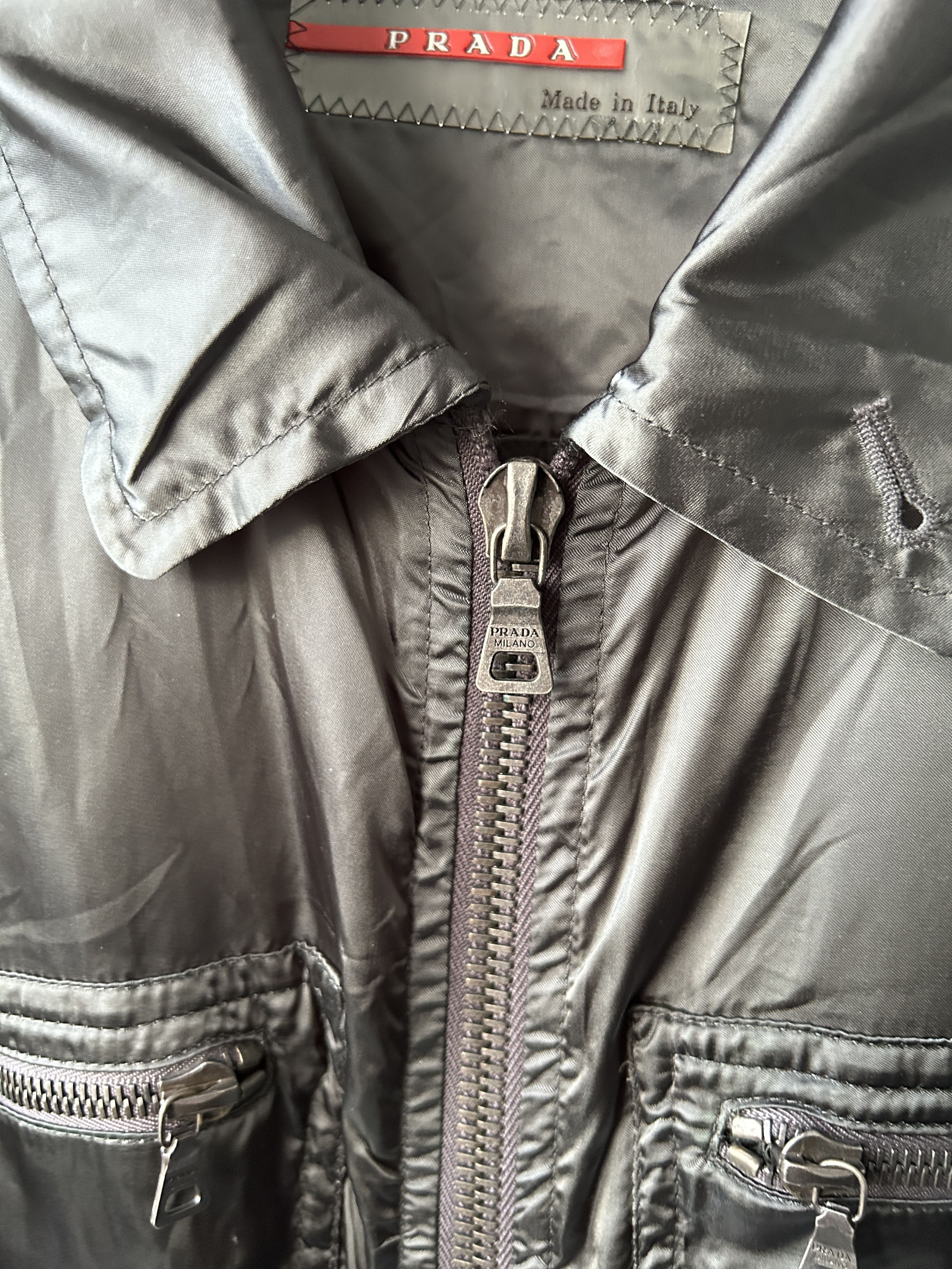 Prada Archive 2002-2005 Prada sport light nylon zip overshirt Size US XL / EU 56 / 4 - 4 Thumbnail