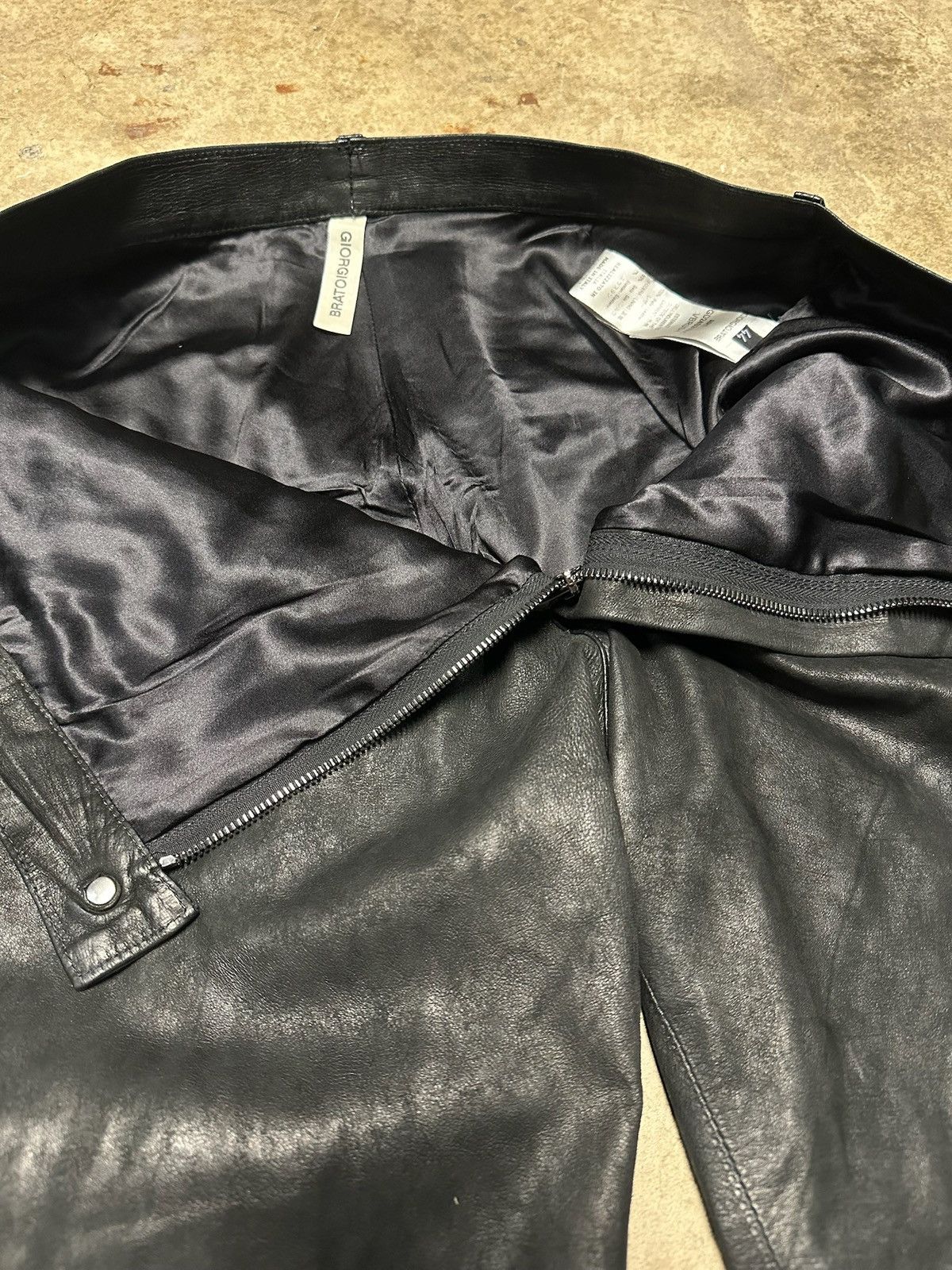 Giorgio Brato Giorgio Brato Leather Pants Size US 32 / EU 48 - 6 Thumbnail