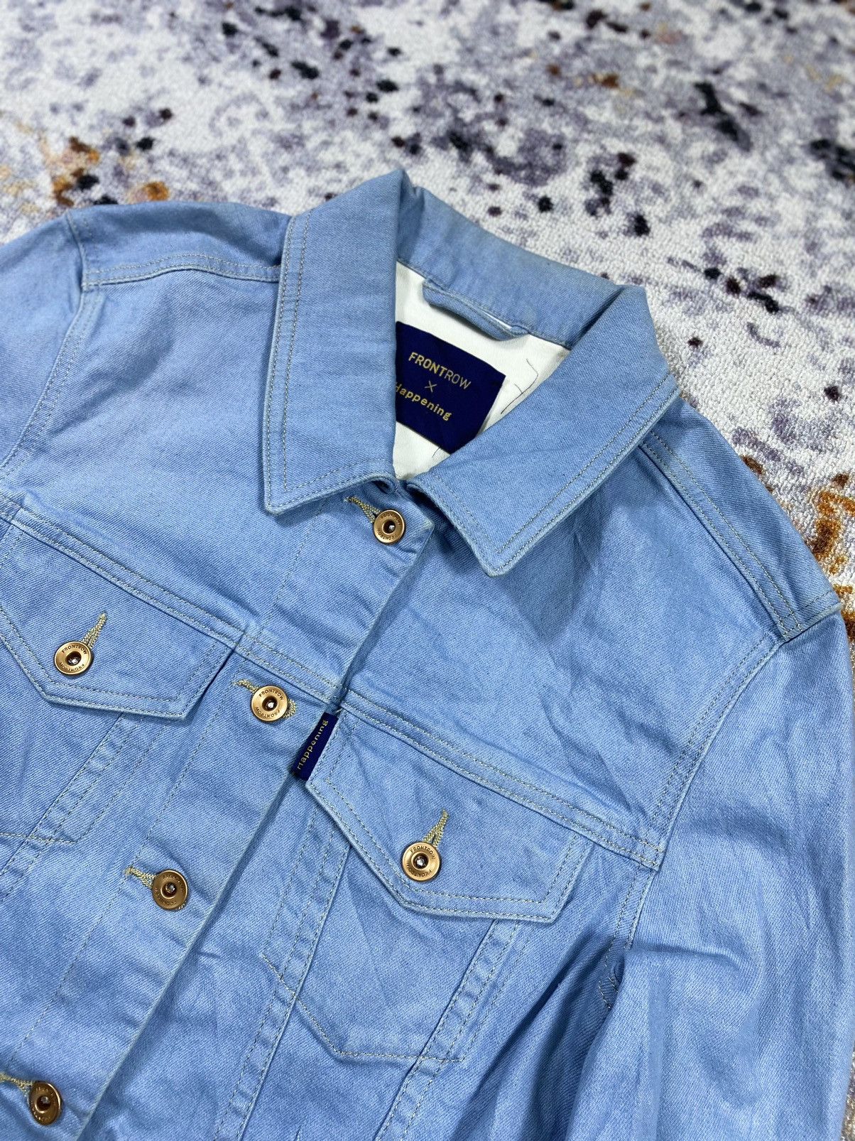 Beauty Beast × Japanese Brand × Vintage Japanese Frontrow X Happening Denim Jacket Size US S / EU 44-46 / 1 - 4 Thumbnail