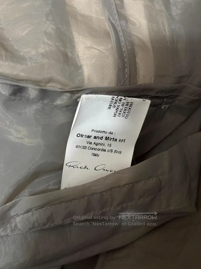 Rick Owens Rick Owens 13ss see-through webbing fishtail coat Size US S / EU 44-46 / 1 - 9 Thumbnail