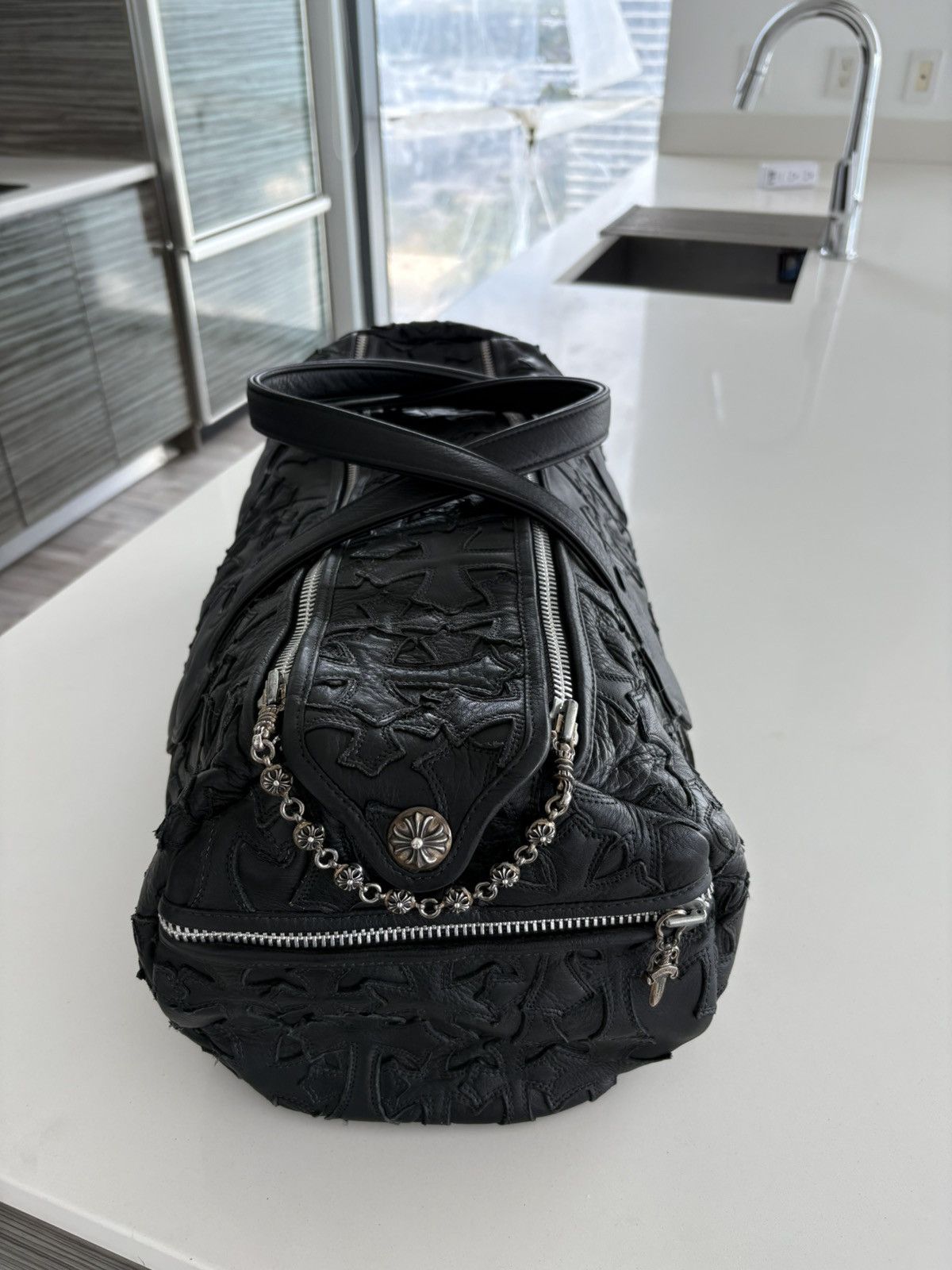 Chrome Hearts CHROME HEARTS BLACK CROSS DUFFLE Size ONE SIZE - 2 Thumbnail
