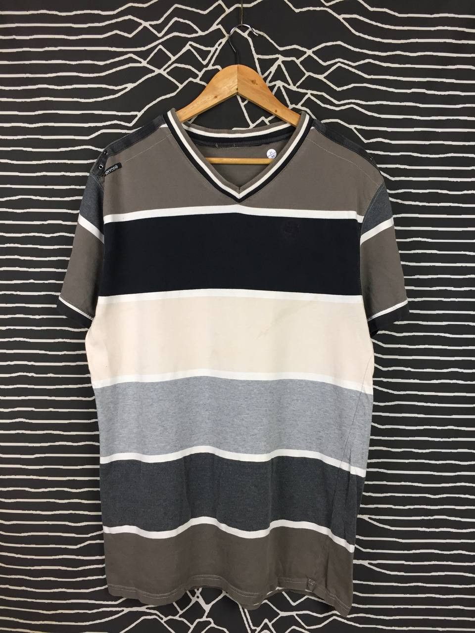 Enyce × Vintage ENYCE American Hip Hop Fashion Brand Striped Tee Size US M / EU 48-50 / 2 - 2 Thumbnail