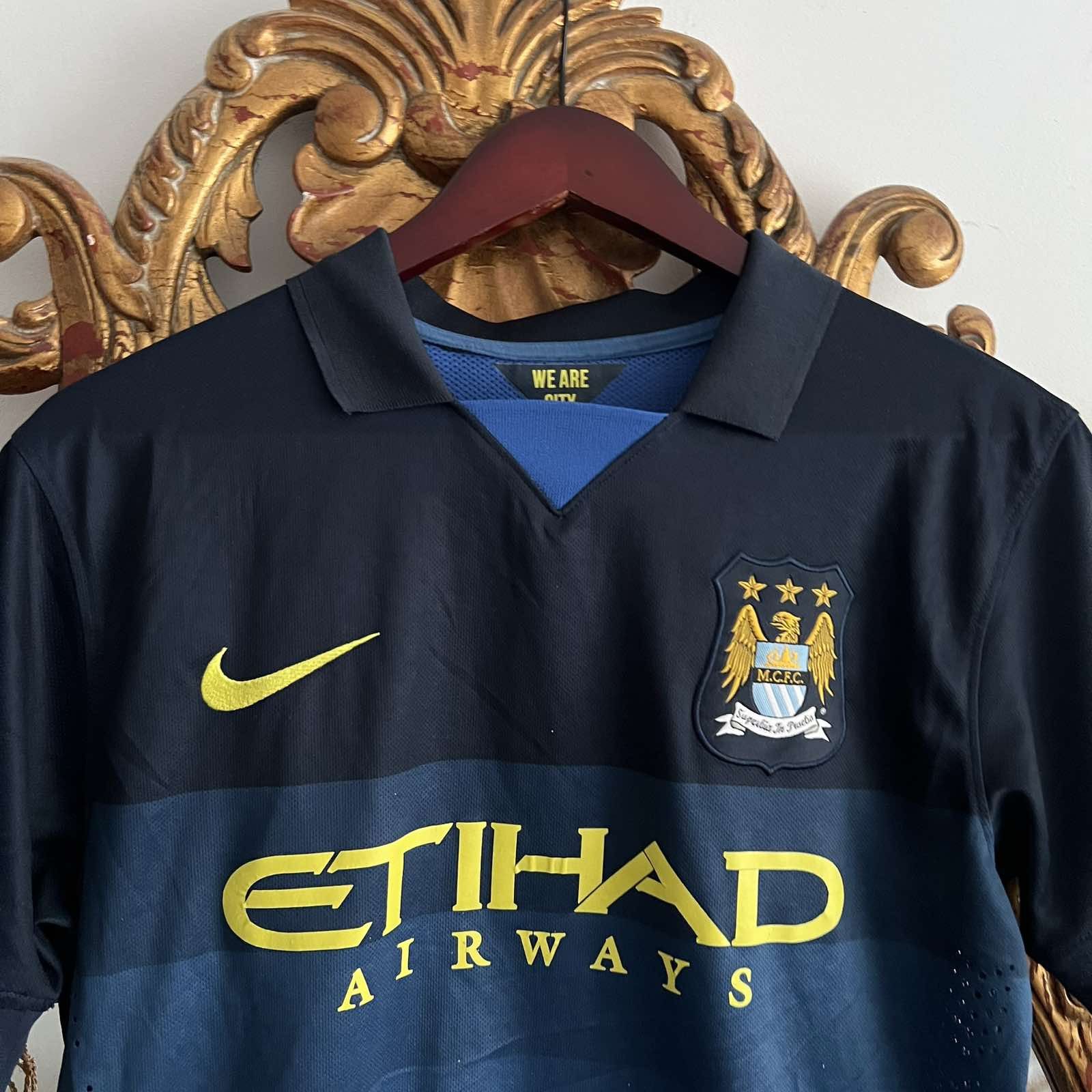 Nike MANCHESTER CITY 2014 2015 AWAY SHIRT SOCCER JERSEY #21 SILVA Size US S / EU 44-46 / 1 - 4 Thumbnail