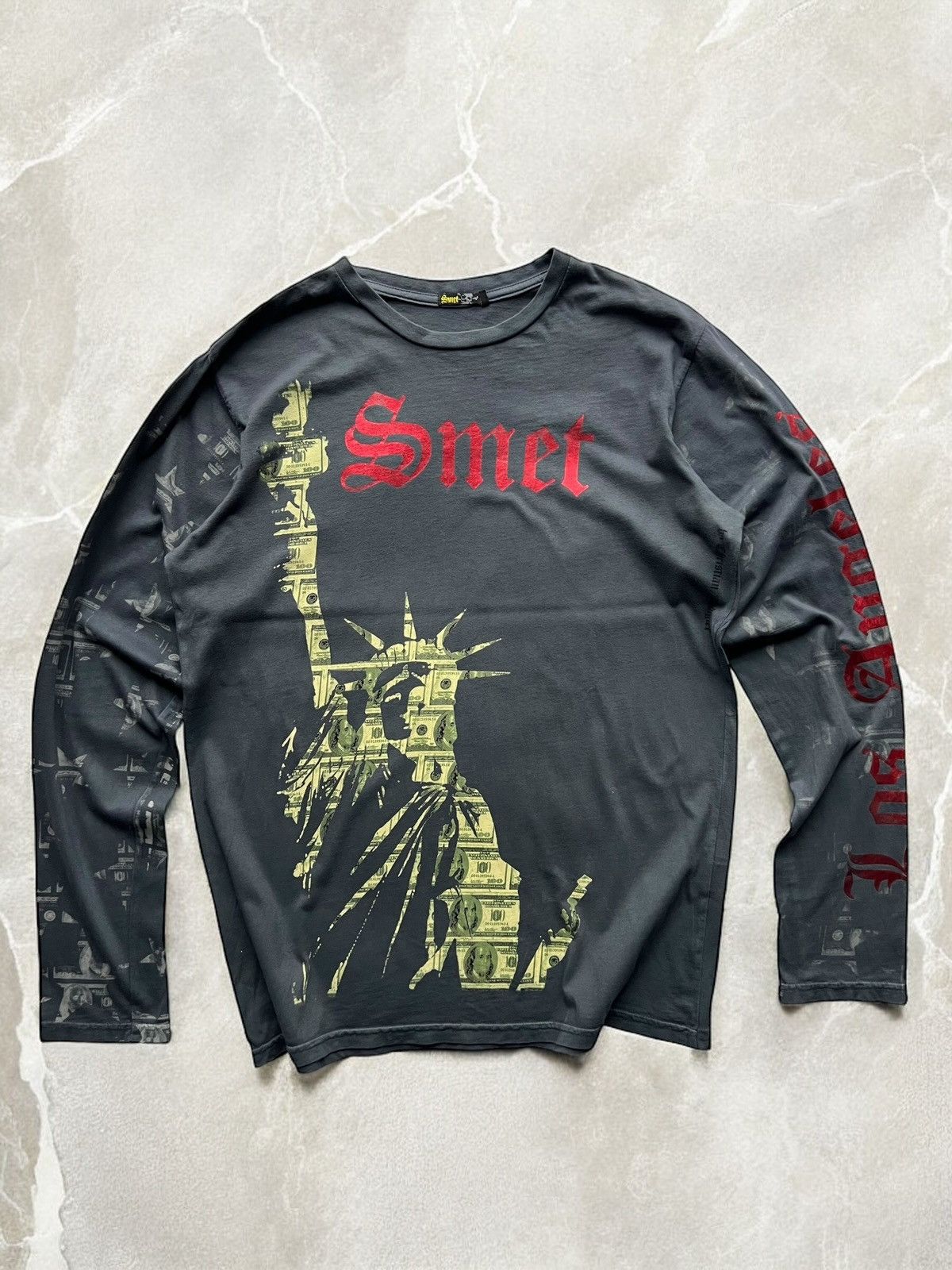 Christian Audigier SMET by CHRISTIAN AUDIGIER long sleeve tee Rap y2k vintage Size US L / EU 52-54 / 3 - 2 Thumbnail