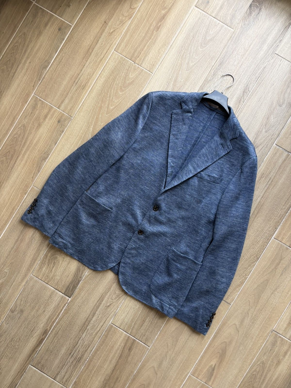 Eleventy Eleventy Linen Blend Blazer Size 44R - 16 Thumbnail