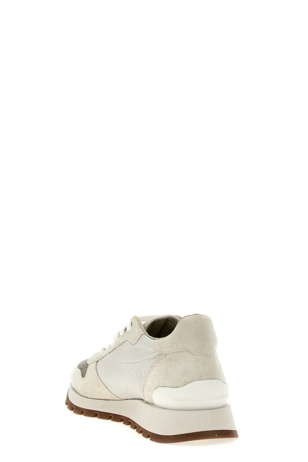 Brunello Cucinelli BRUNELLO CUCINELLI White Suede Sneakers New & Authentic Size US 9.5 / IT 39.5 - 3 Thumbnail