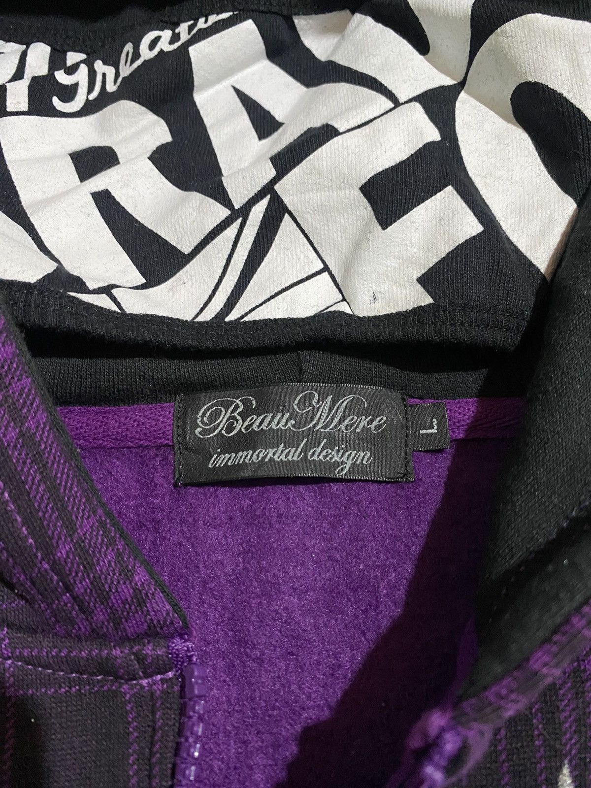 Japanese Brand JAPANESE BRAND BEAUMERE IMMORTAL DESIGN HOODIES Size US L / EU 52-54 / 3 - 6 Thumbnail